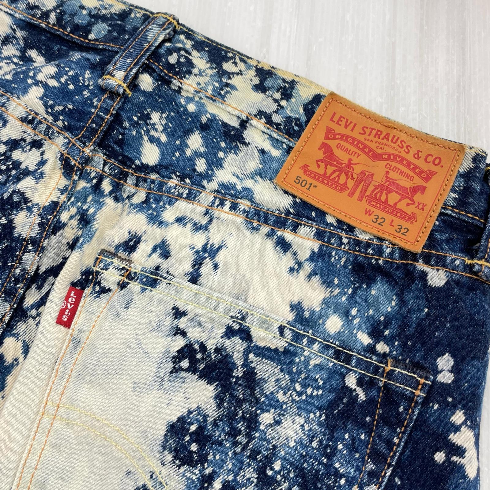 デニムパンツ 501 SPLASH BLEACH DENIM PANTS (32)