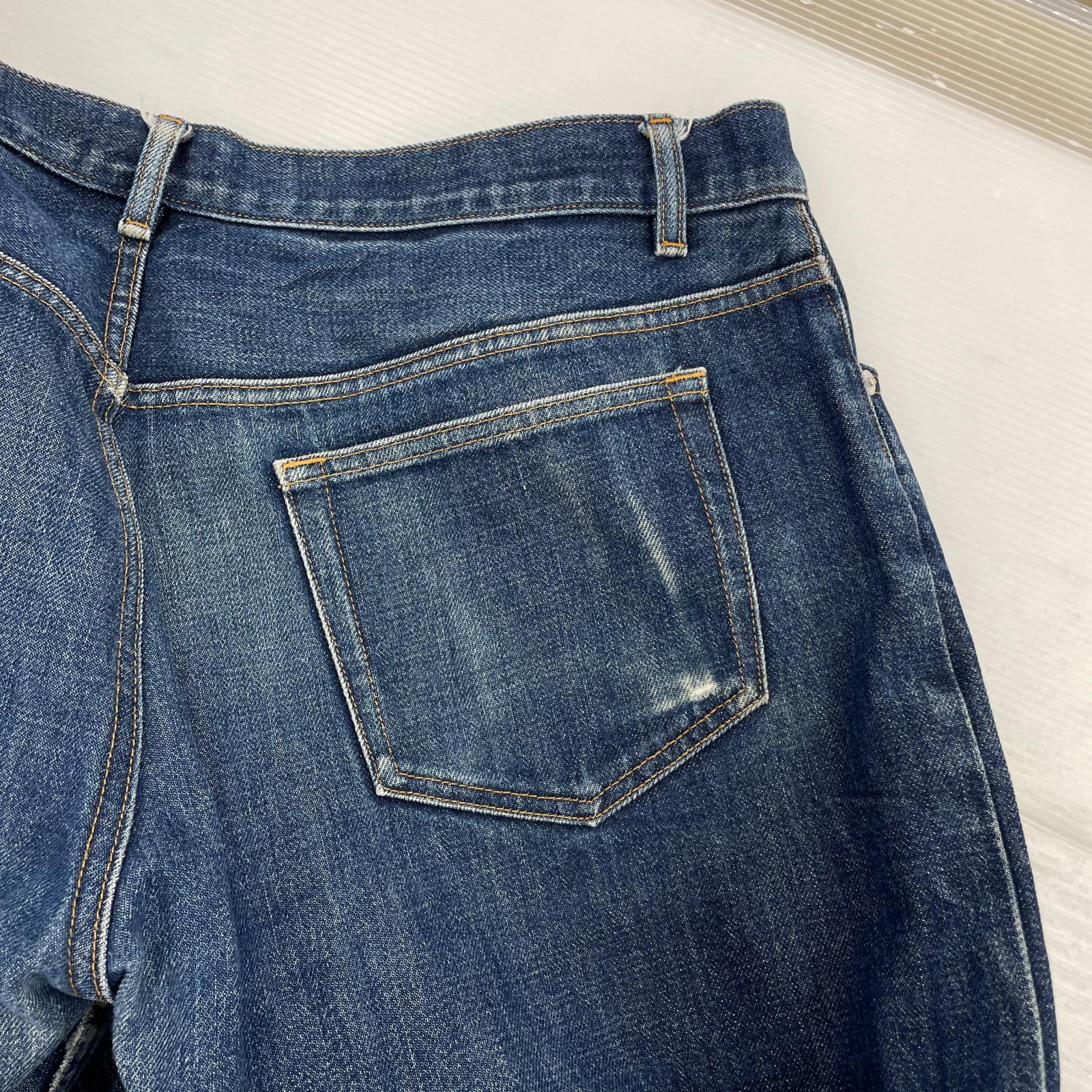 デニムパンツ インディゴ ストレート (W36) 36 ネイビー