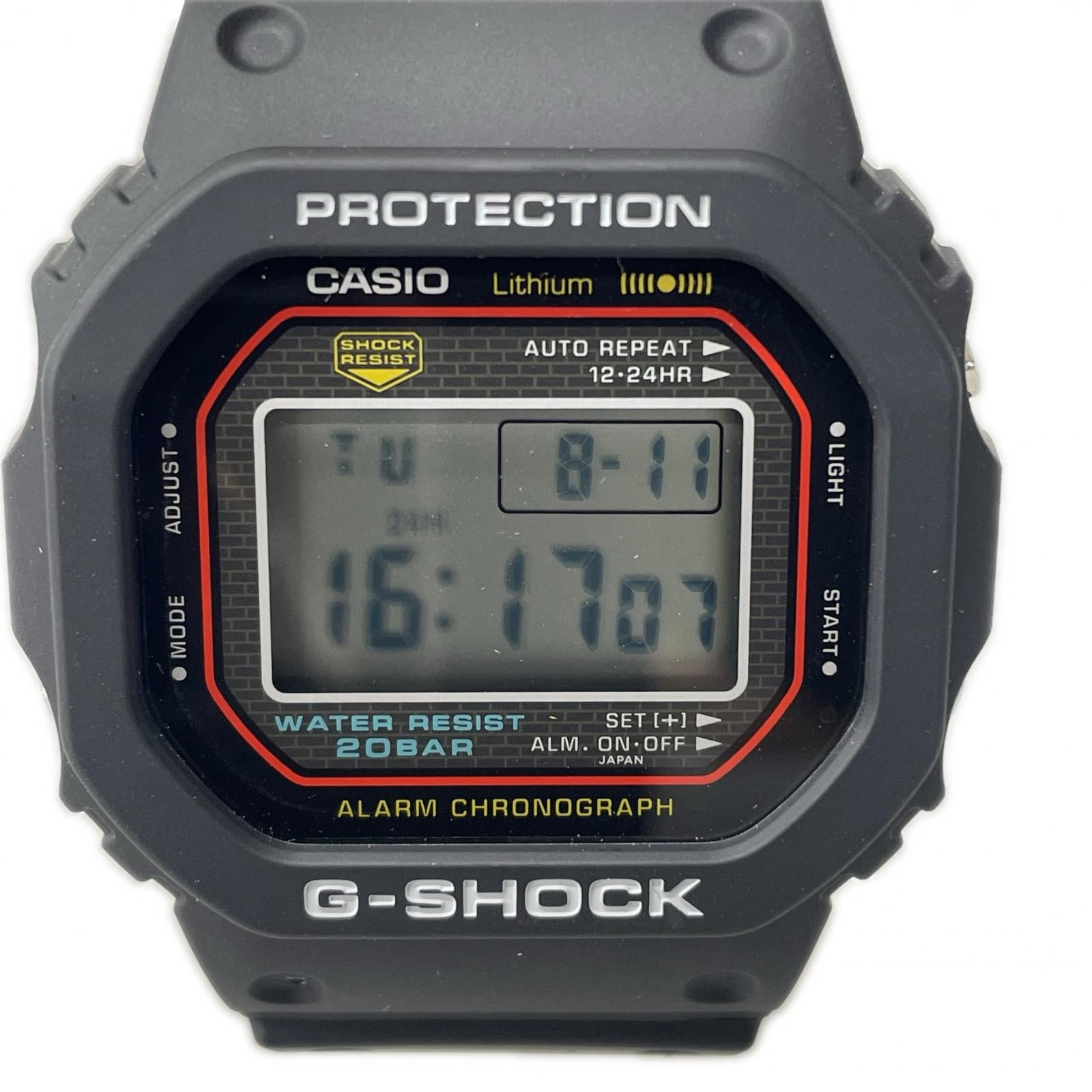 腕時計 DW-5000R/デジタル/黒 ブラック