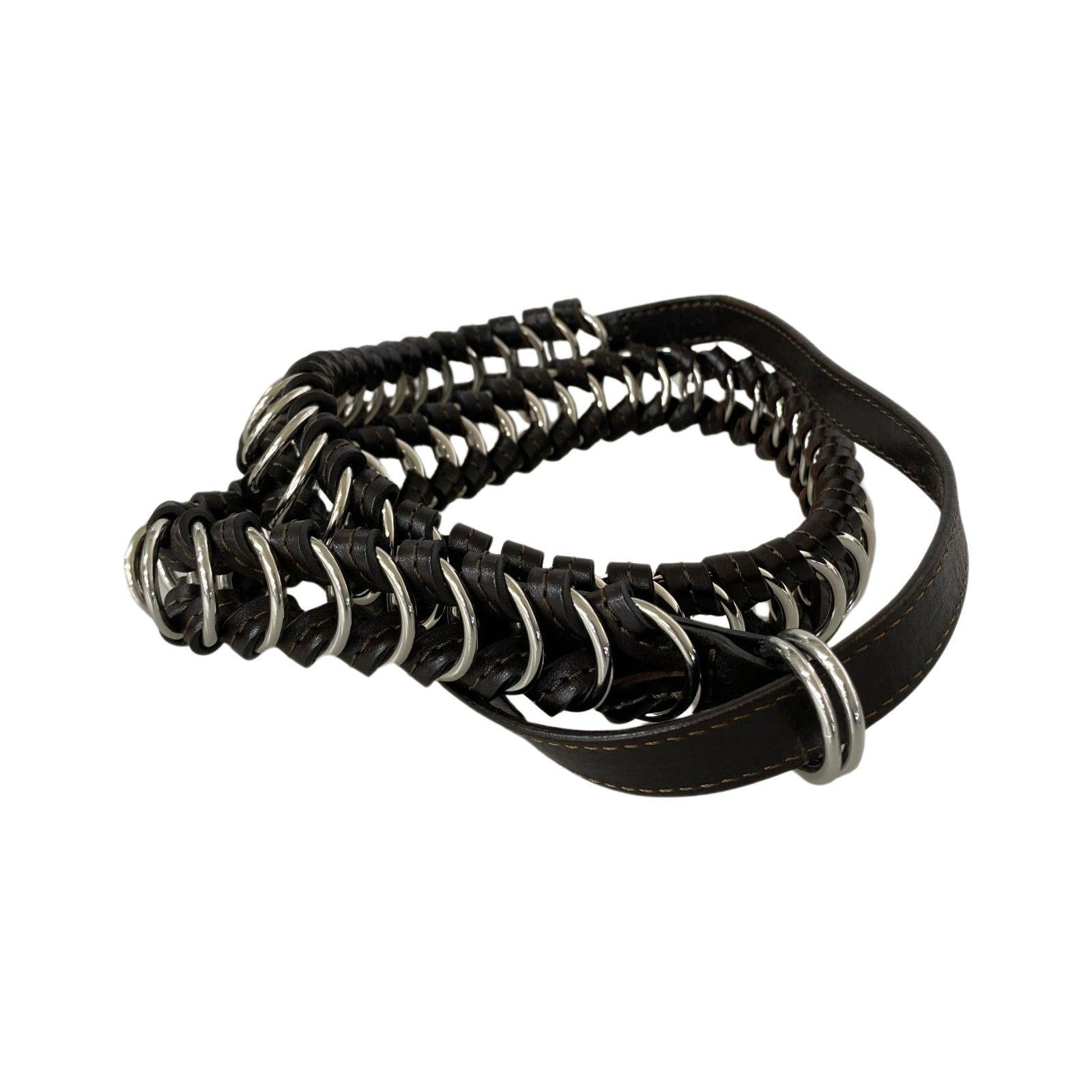 その他アクセサリー LEMAIRE BRAIDED RING BELT ダークブラウン