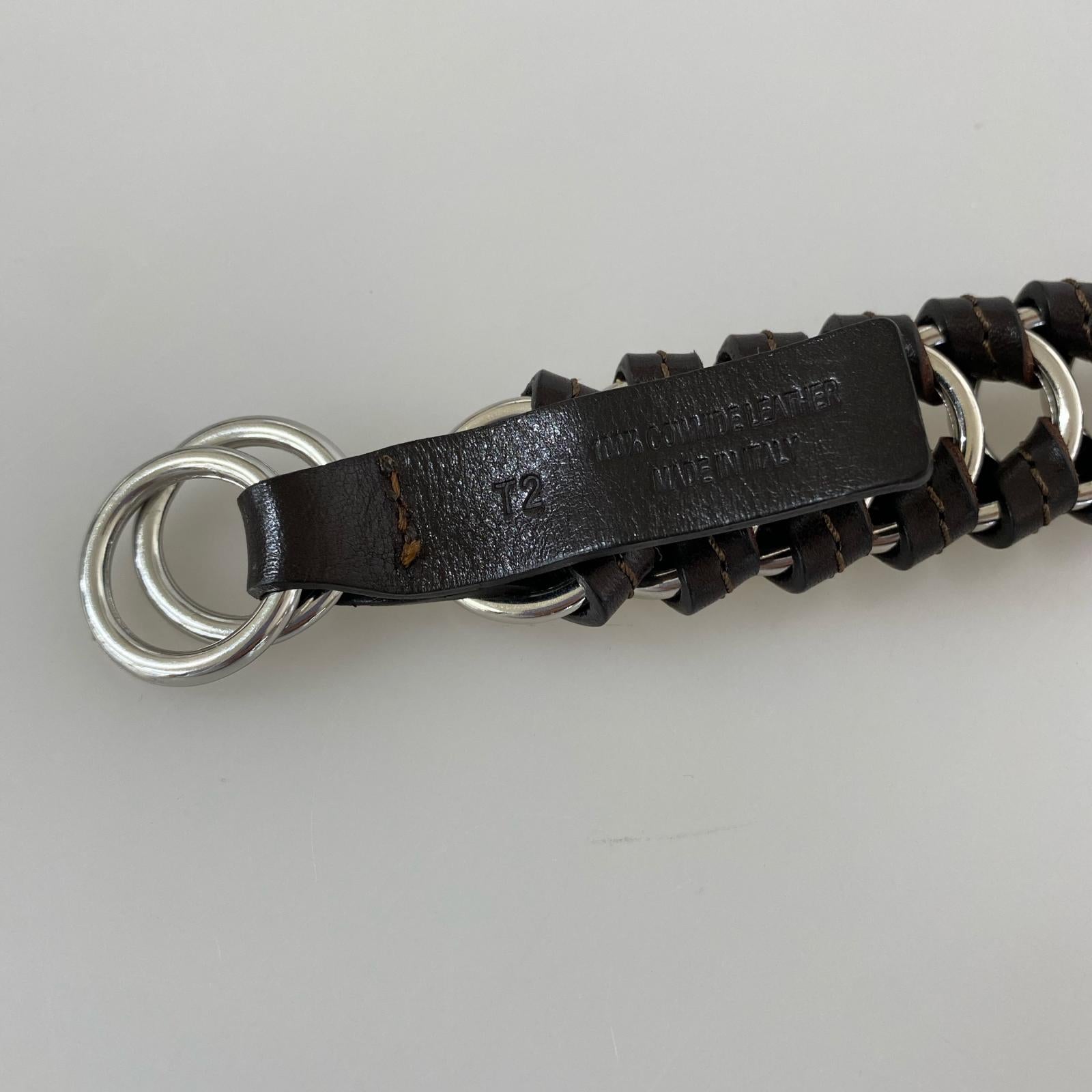 その他アクセサリー LEMAIRE BRAIDED RING BELT ダークブラウン
