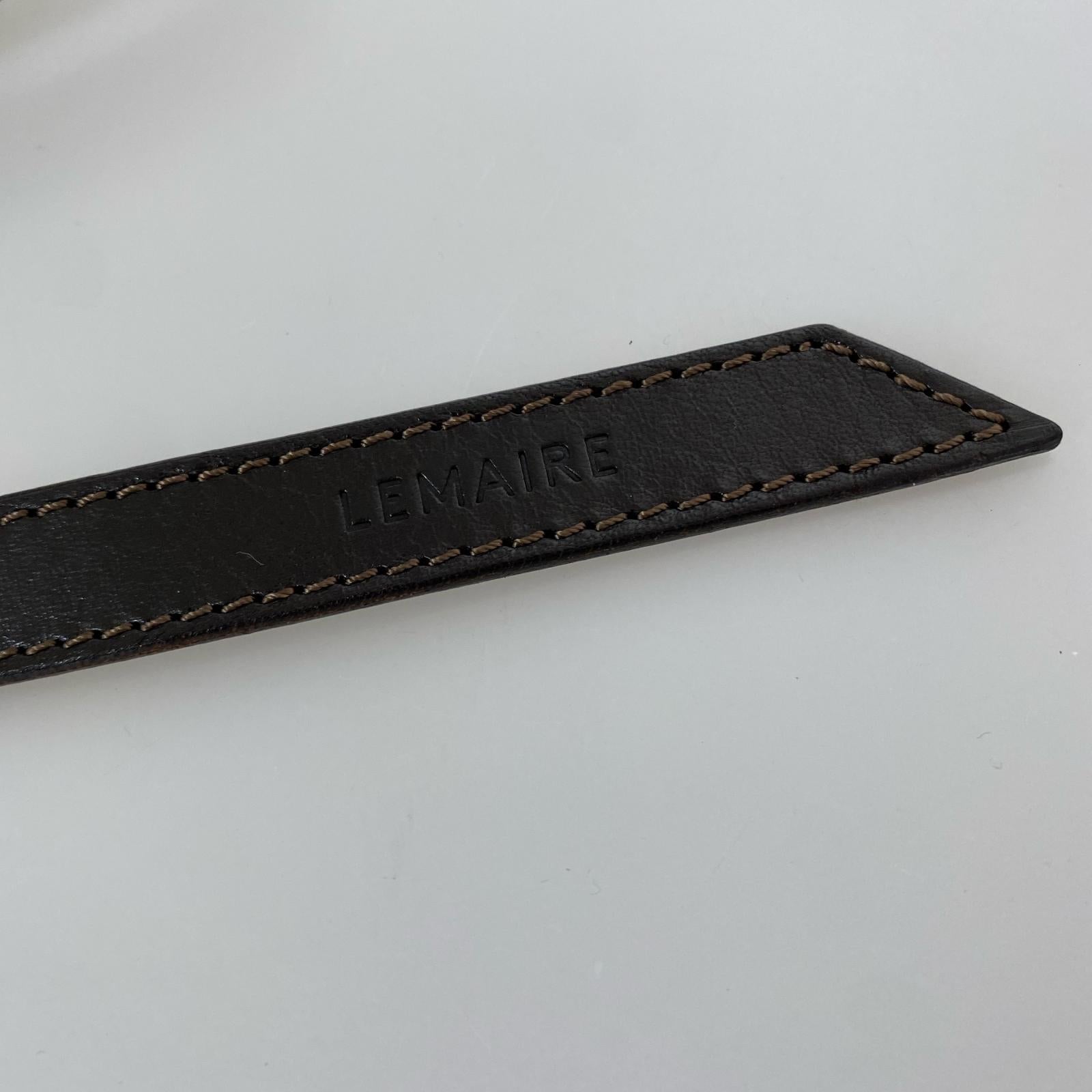 その他アクセサリー LEMAIRE BRAIDED RING BELT ダークブラウン