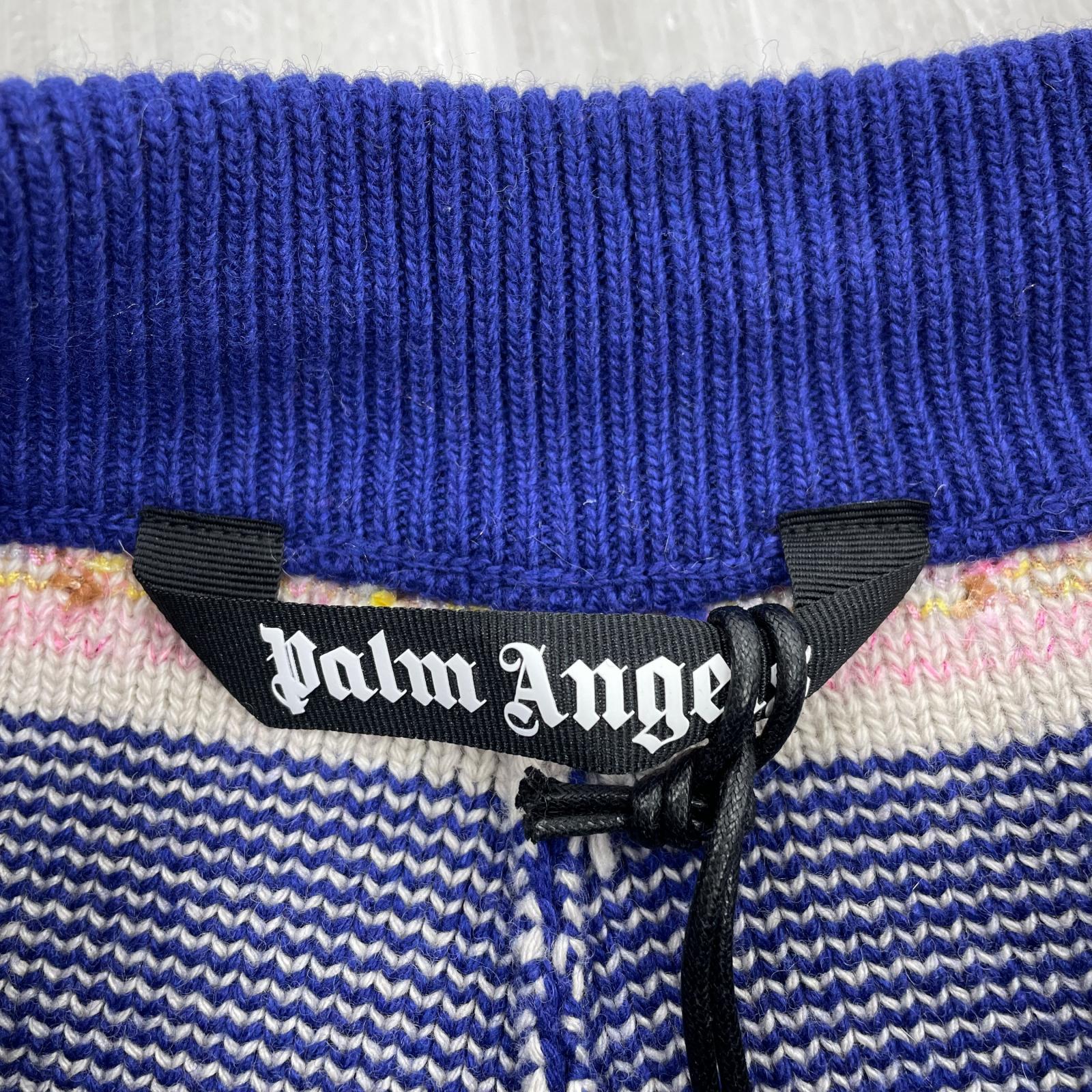ショートパンツ Palm Angels 23AW STRIPED KNIT POLO SHORT S マルチカラー