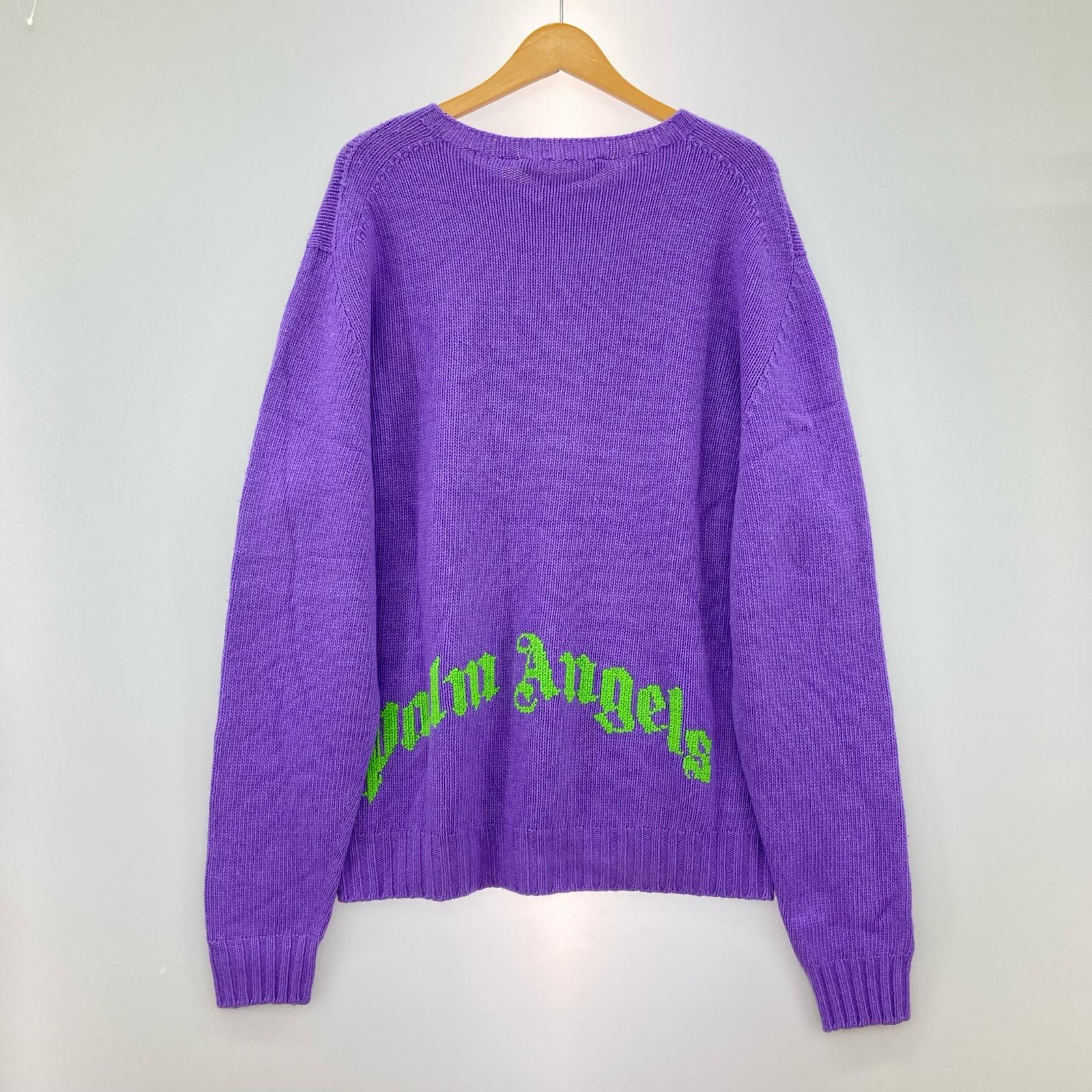 ニット PALM ANGELS　 24AW Curved Logo Sweater
