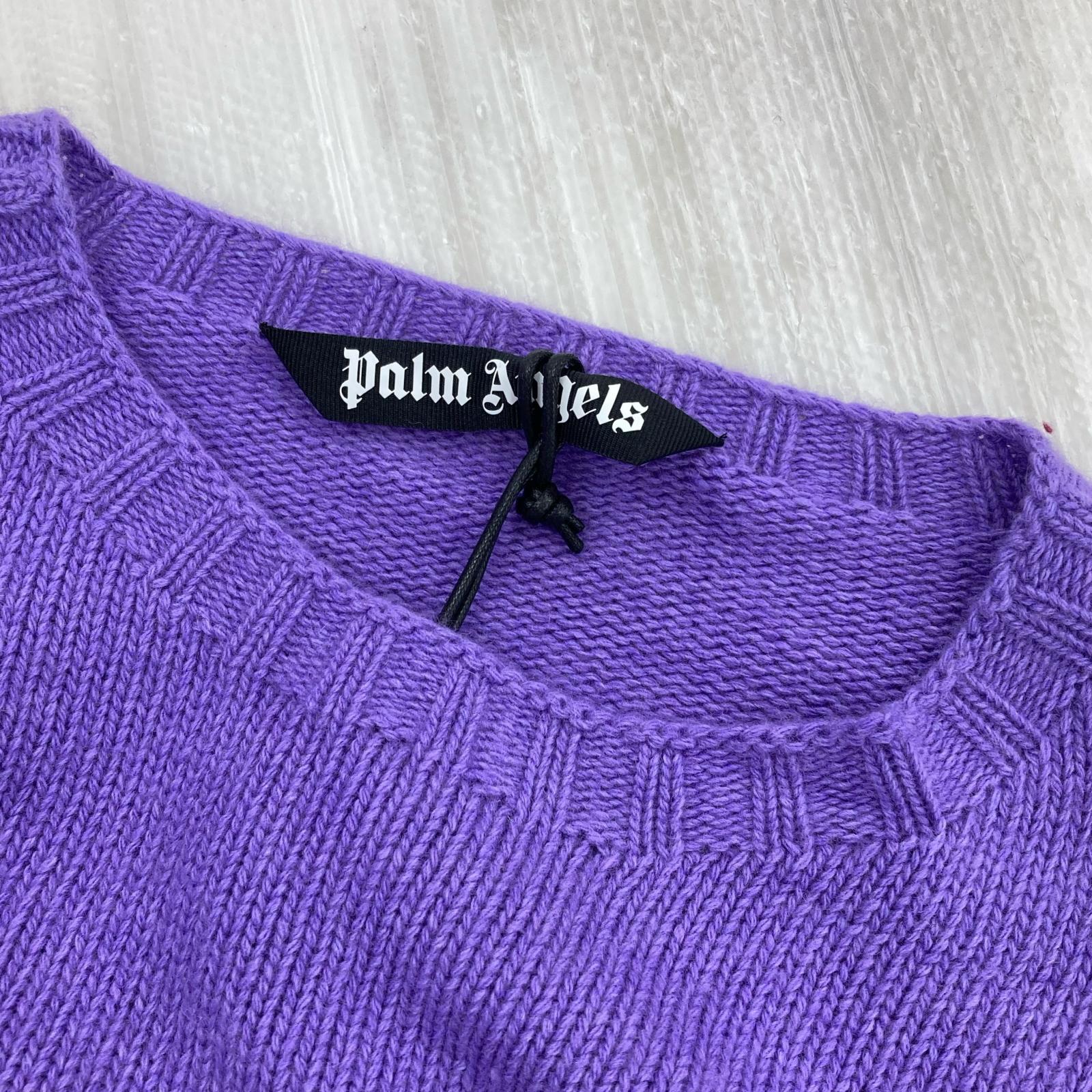 ニット PALM ANGELS　 24AW Curved Logo Sweater