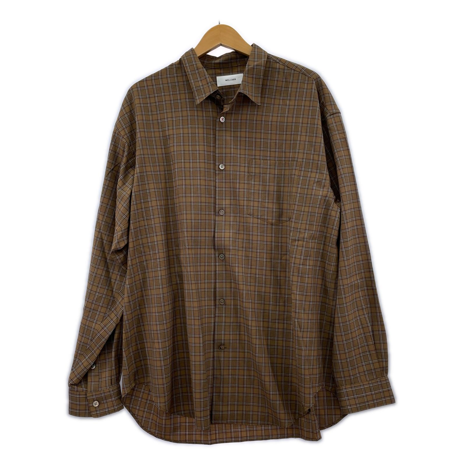 長袖シャツ Check Wide Silhouette Shirts 4