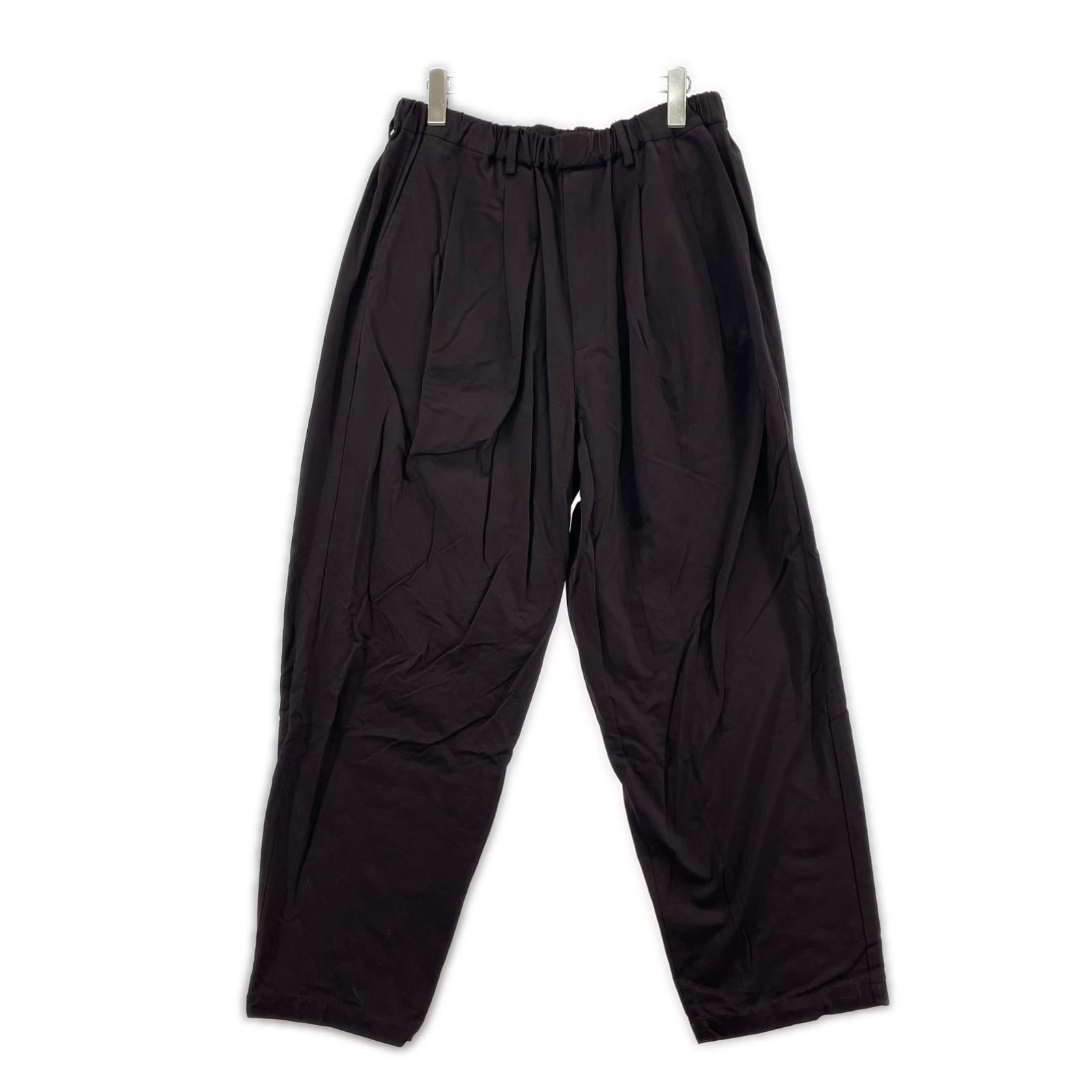 パンツ YOKOSAKAMOTO DOUBLE PLEATED WIDE EASY PANTS M 黒 M
