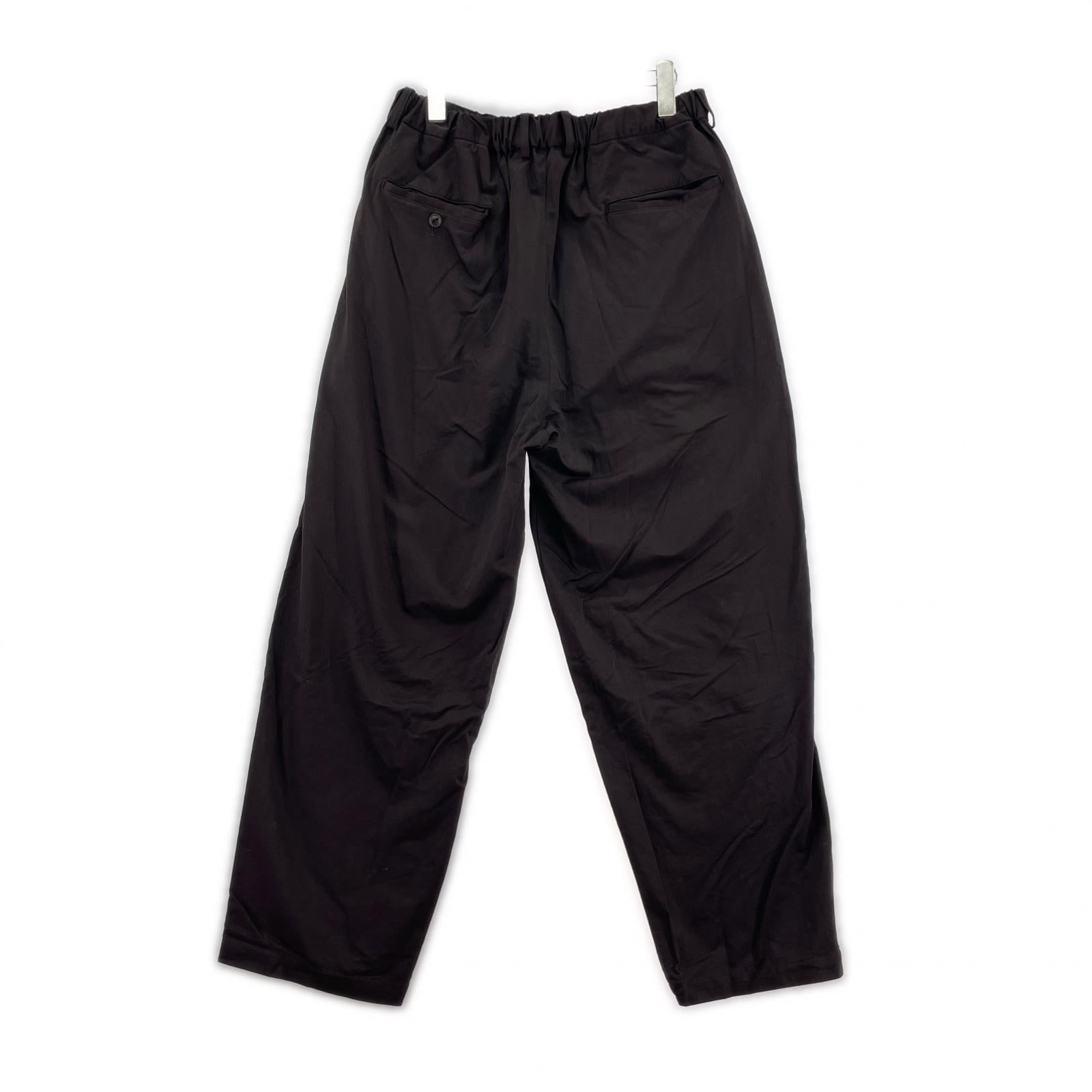 パンツ YOKOSAKAMOTO DOUBLE PLEATED WIDE EASY PANTS M 黒 M