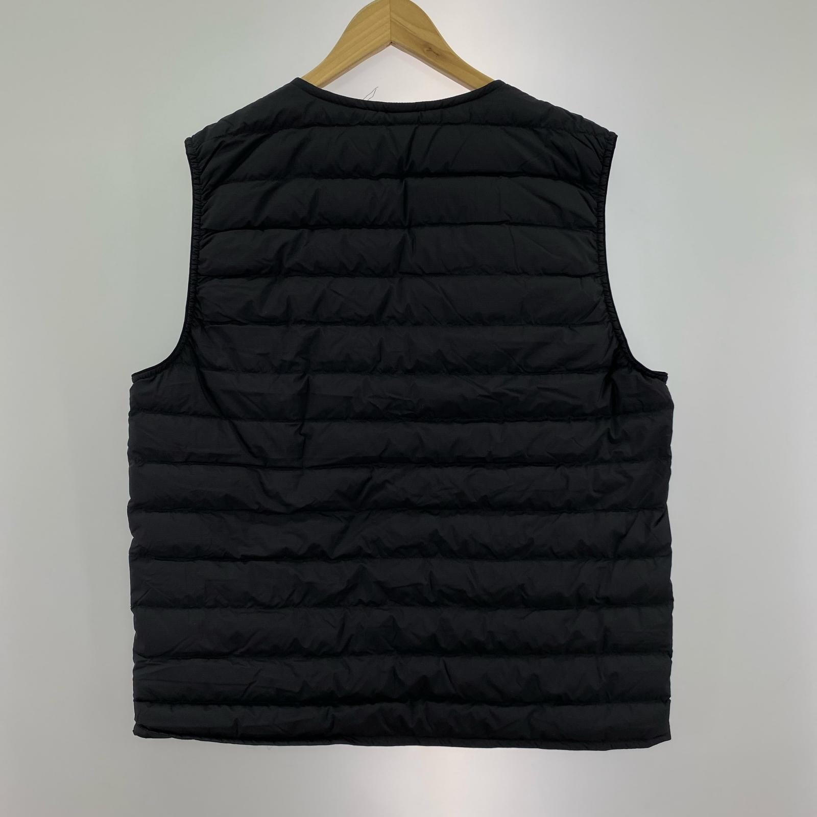 ダウンベスト スペリオダウンVネックベスト 黒 (XL)