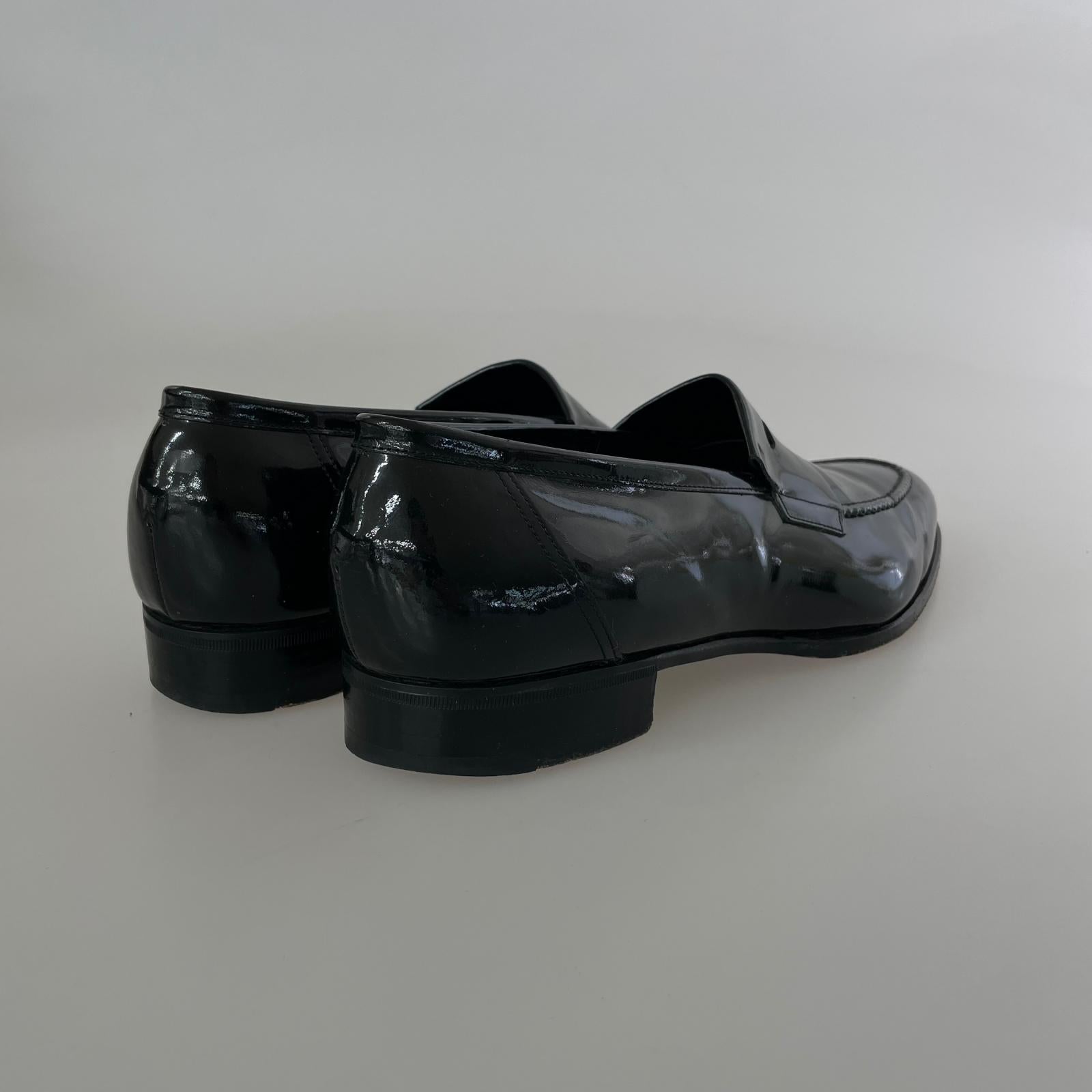 ブーツ a piece of craftmans/エナメルローファー/27.0cm ブラック