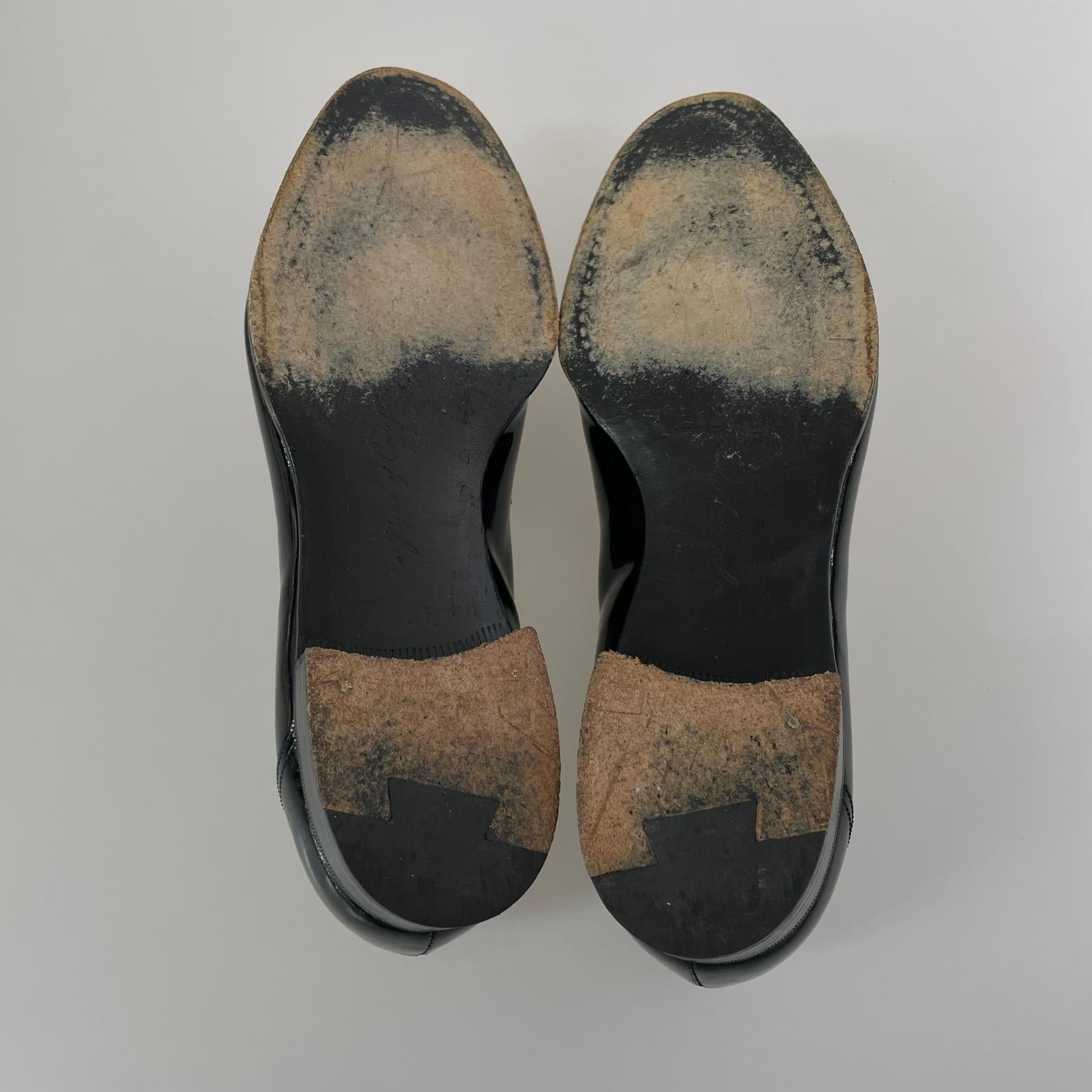 ブーツ a piece of craftmans/エナメルローファー/27.0cm ブラック