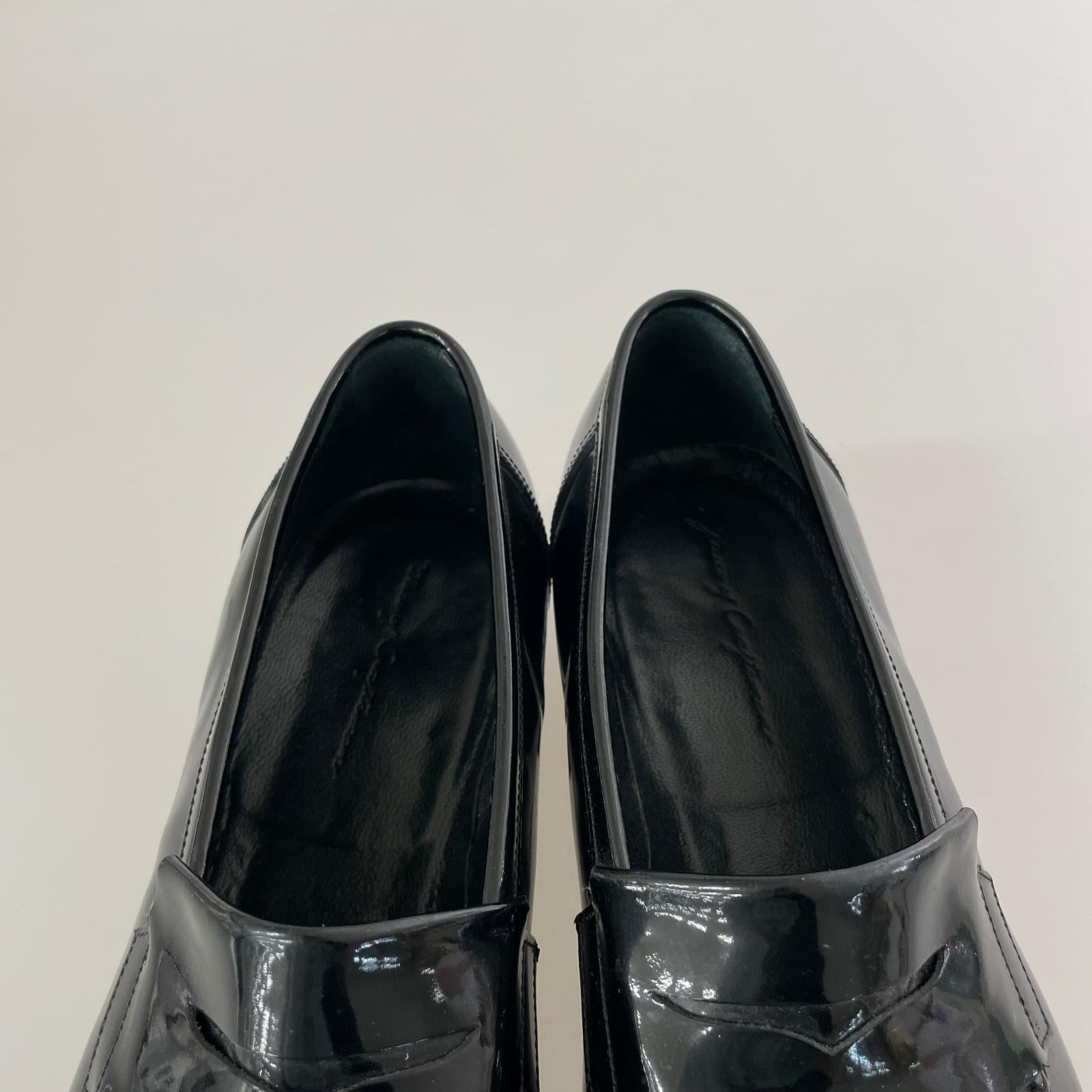 ブーツ a piece of craftmans/エナメルローファー/27.0cm ブラック