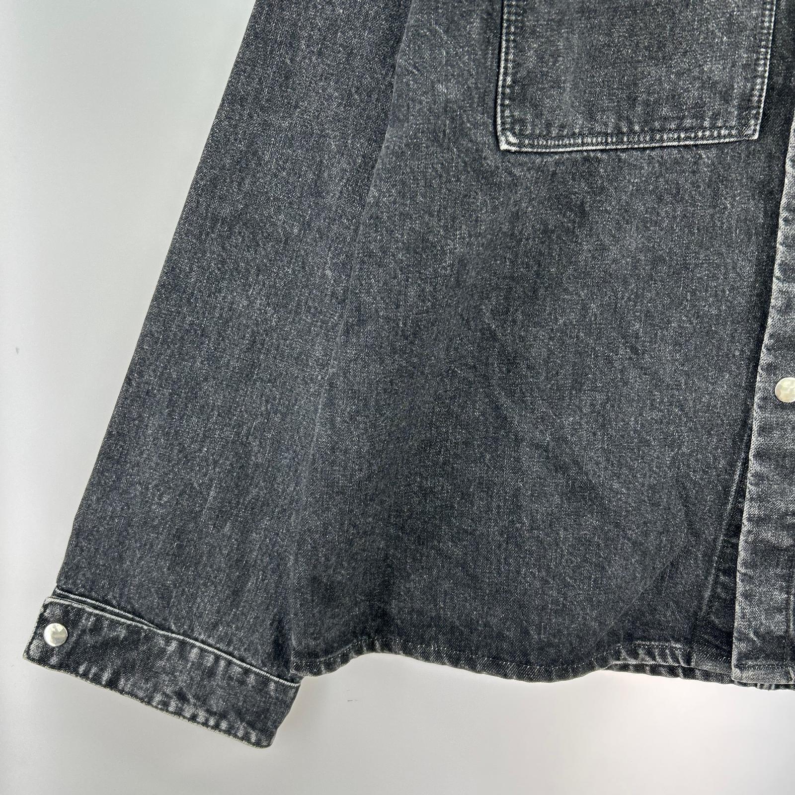 ジャケット 23SS FALESIA SHIRT デニムジャケット/ブラック/L L ブラック