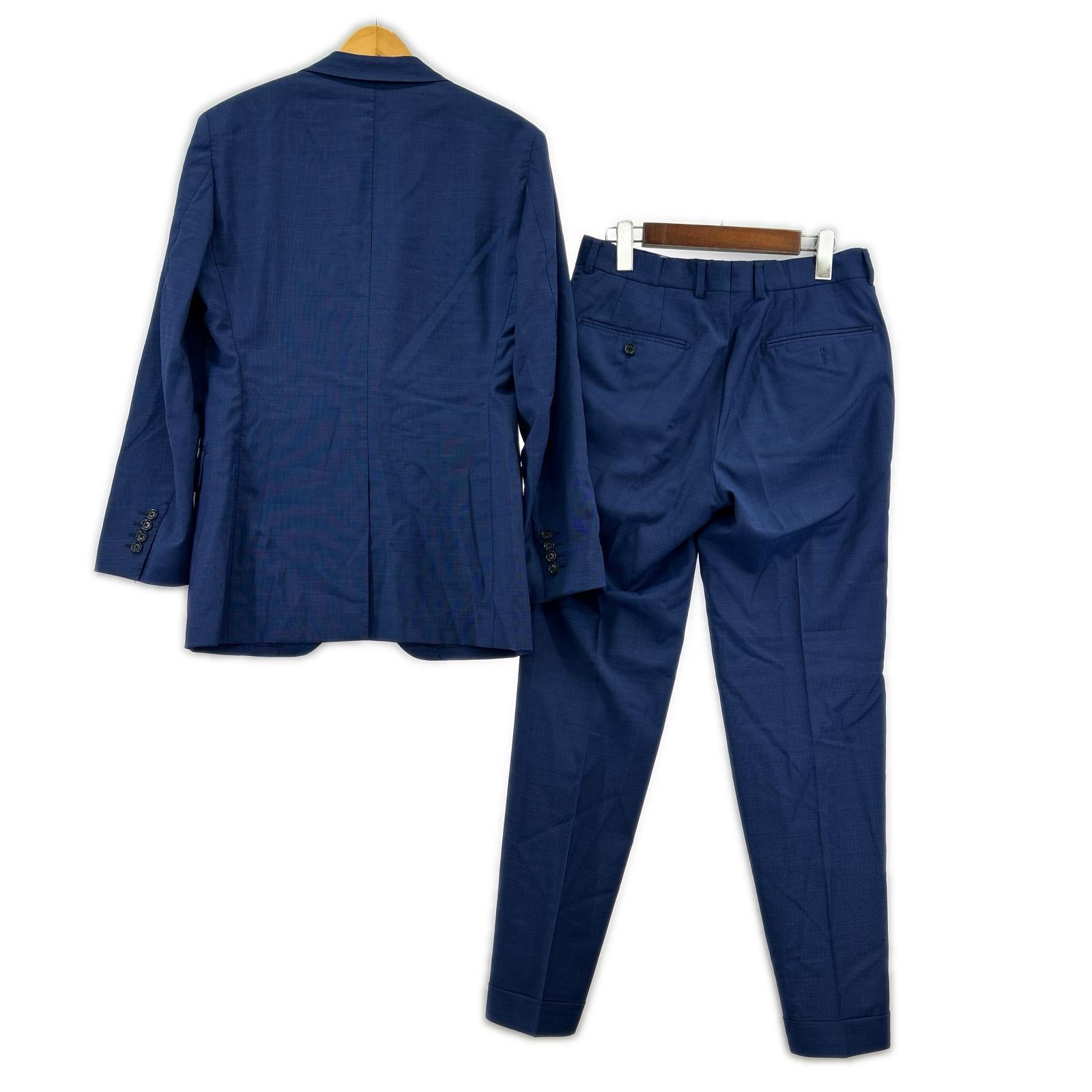セットアップ PILGRIM ウールスーツセットアップ 44 ブルー