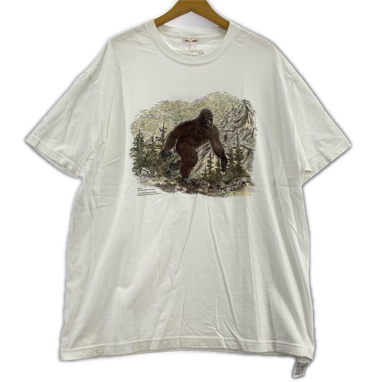 半袖Ｔシャツ NICENESS BIGFOOT UMA Print Tee Shirt L L ホワイト