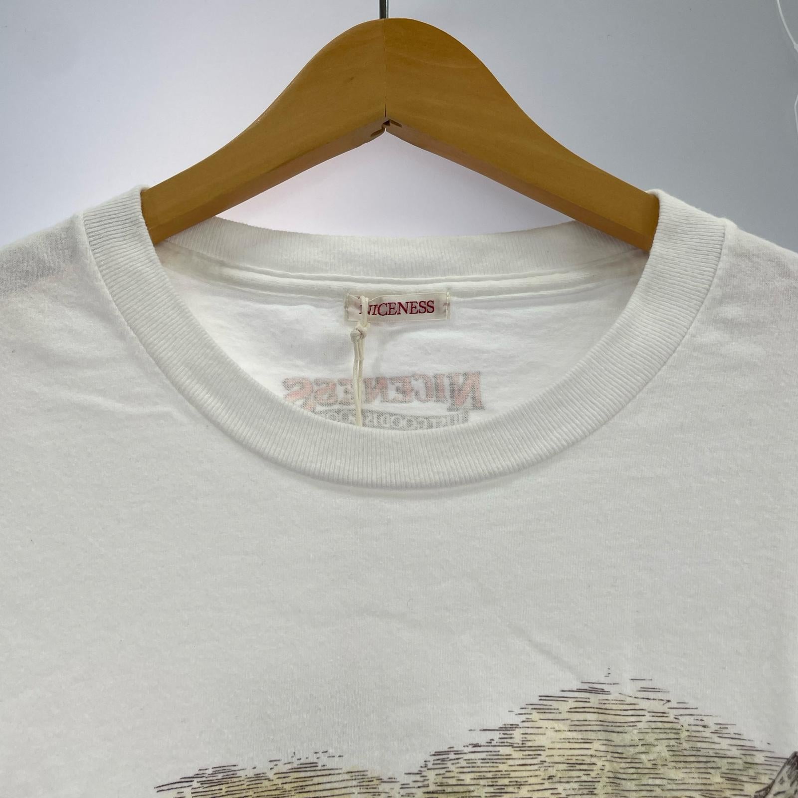 半袖Ｔシャツ NICENESS BIGFOOT UMA Print Tee Shirt L L ホワイト