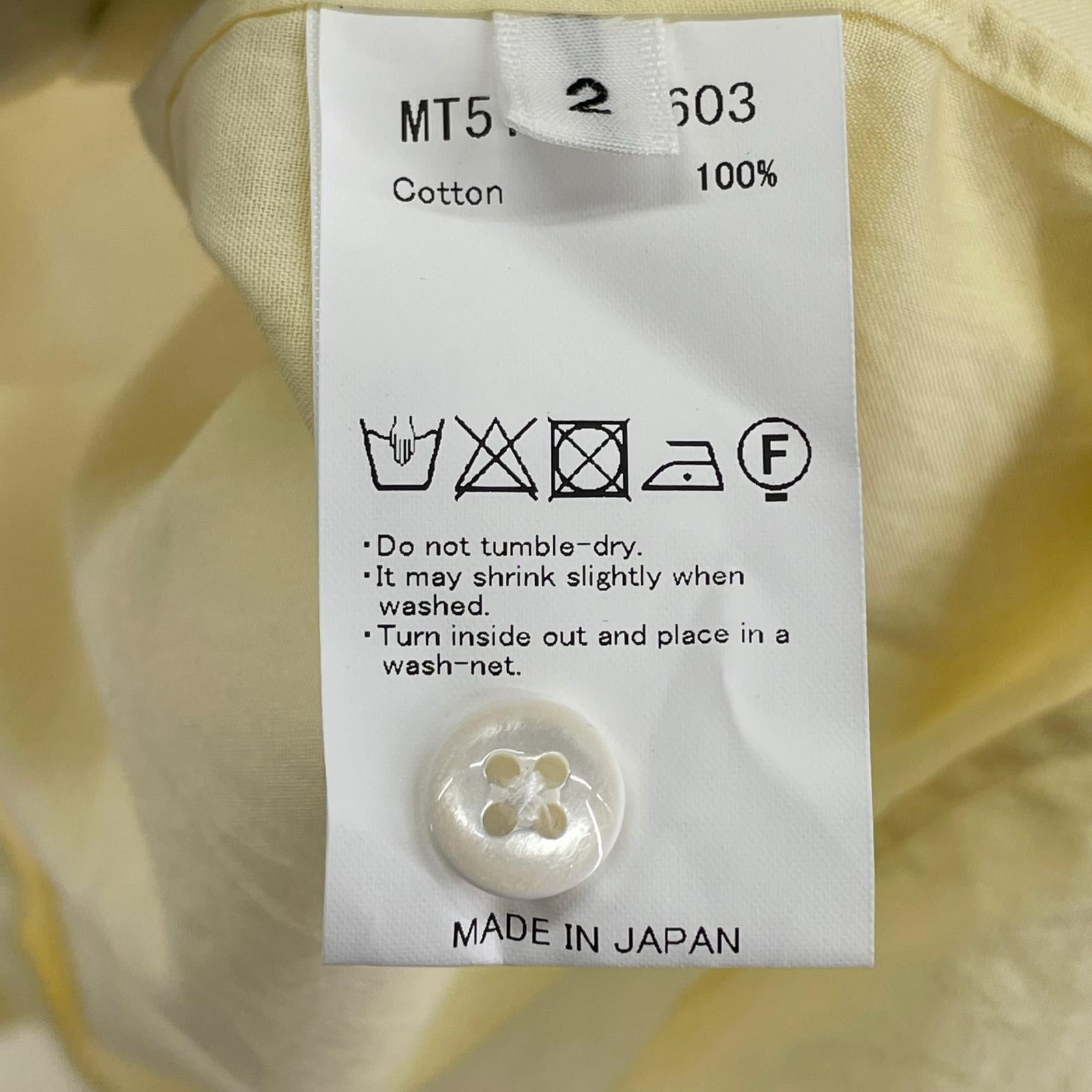 長袖シャツ MAATEE＆SONS saint gelman shirt 2 2 イエロー