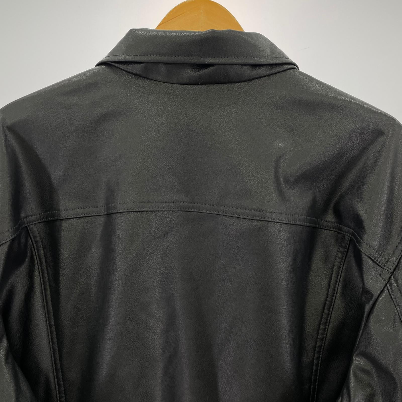 ジャケット Levi's APAN LIMITED LEATHER TRUCKER JACKET XL 黒 LL ブラック