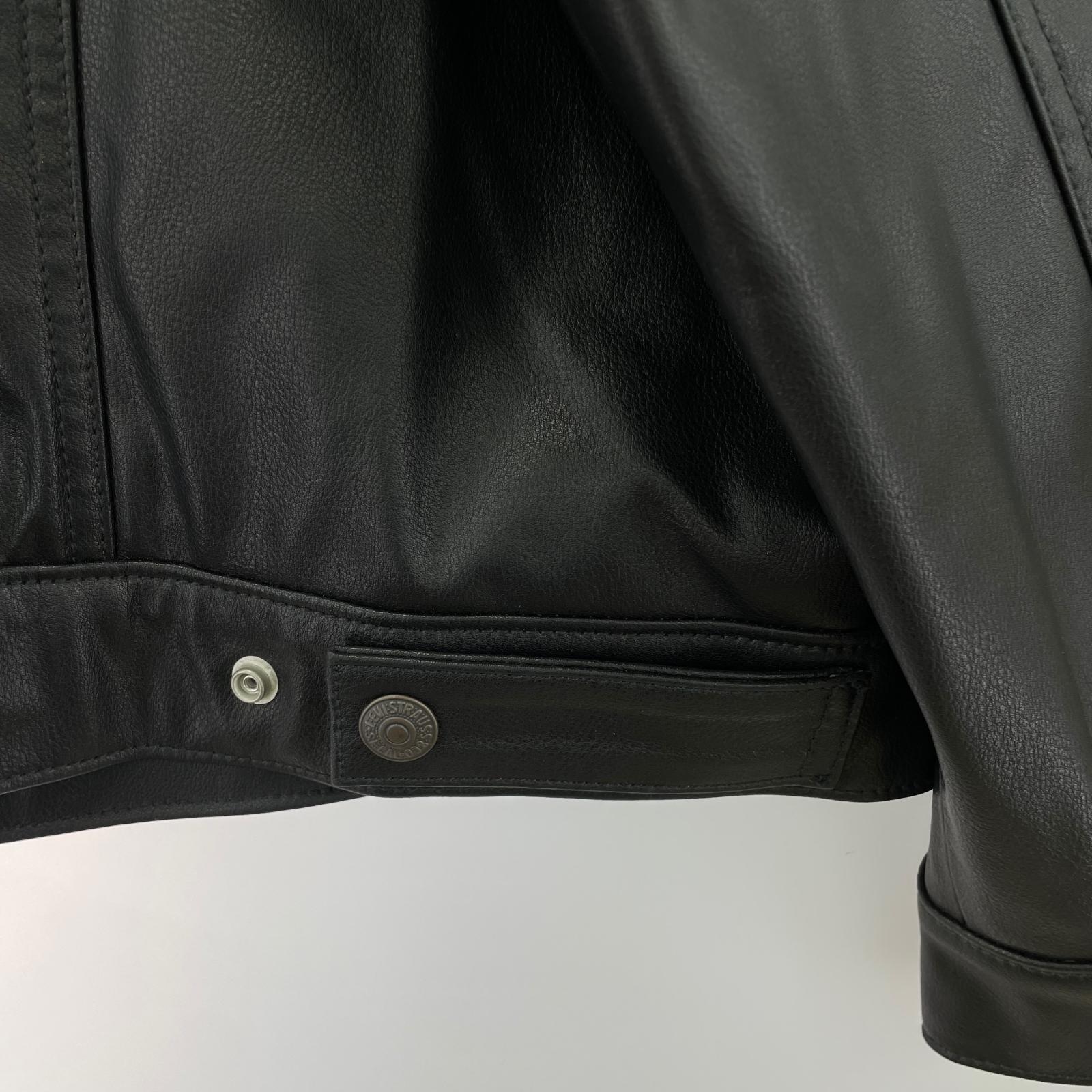 ジャケット Levi's APAN LIMITED LEATHER TRUCKER JACKET XL 黒 LL ブラック