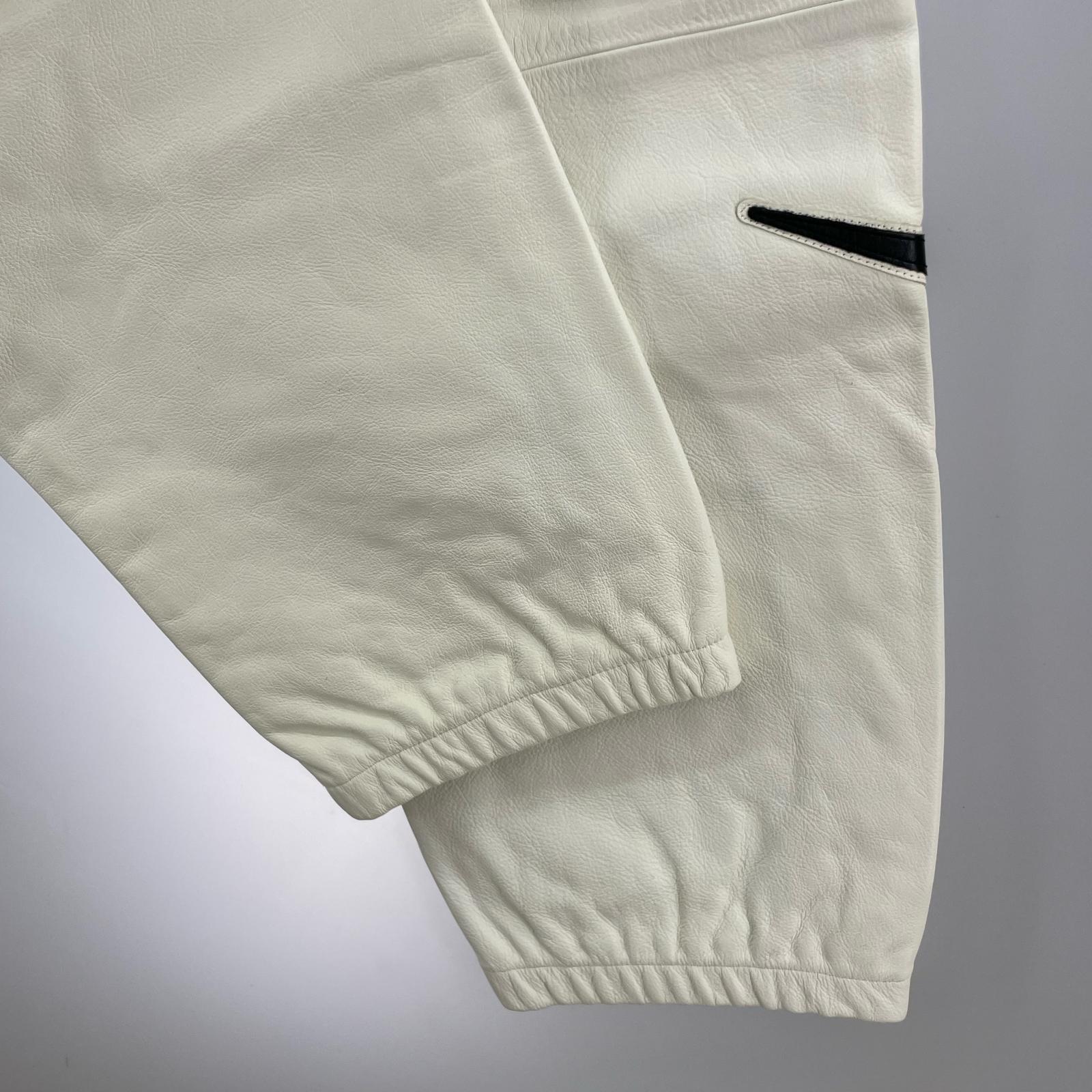 パンツ Supreme×NIKE 19AW Leather Warm Up Pant M 白 M ホワイト