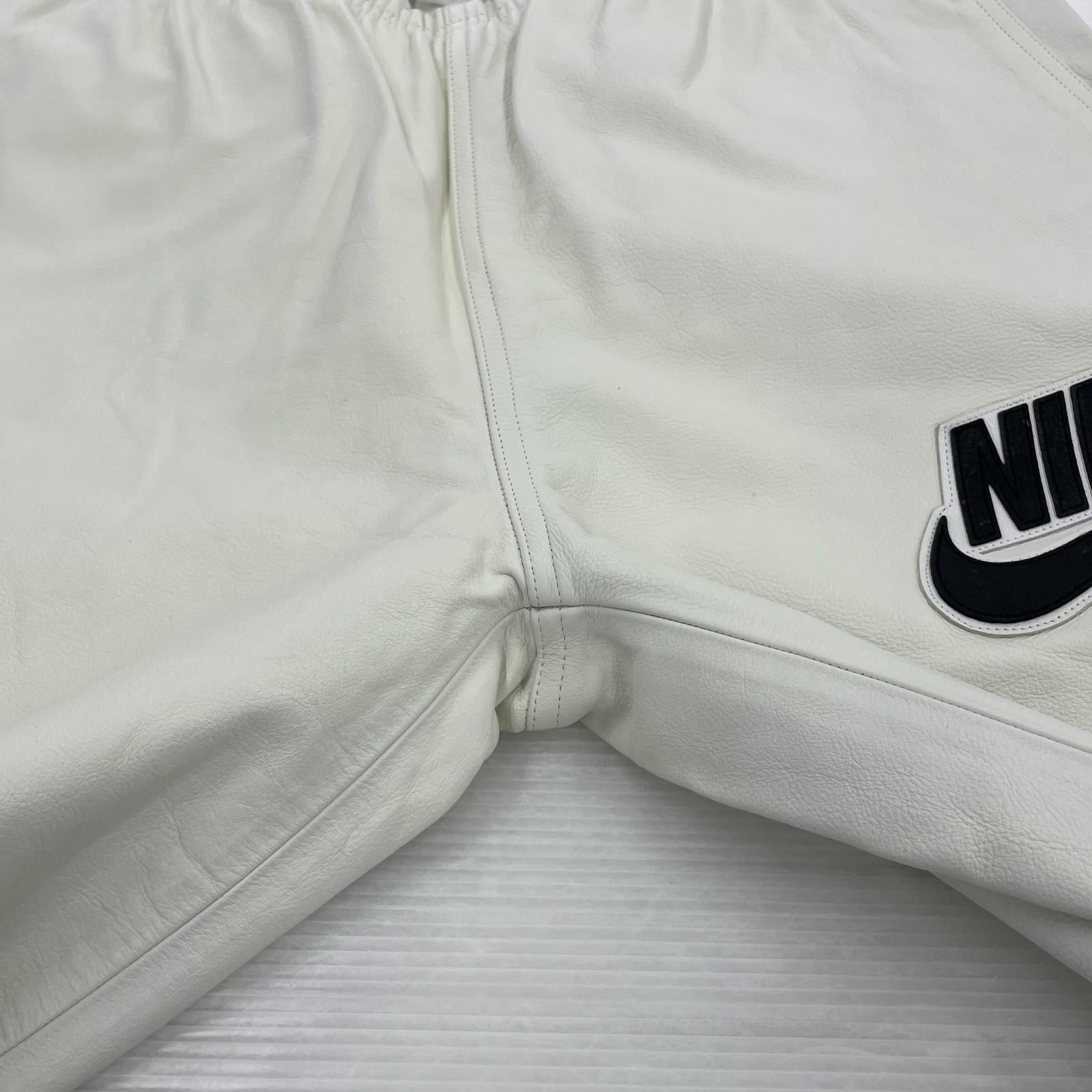 パンツ Supreme×NIKE 19AW Leather Warm Up Pant M 白 M ホワイト