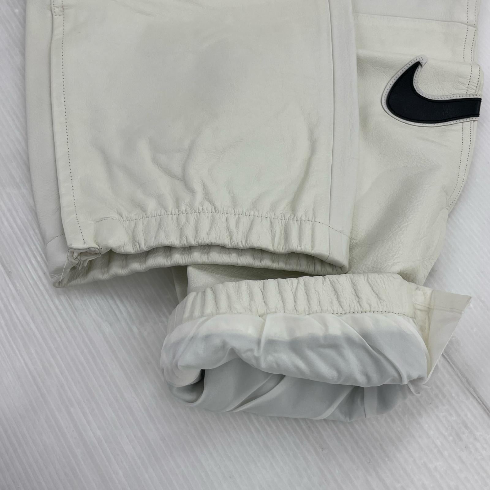 パンツ Supreme×NIKE 19AW Leather Warm Up Pant M 白 M ホワイト