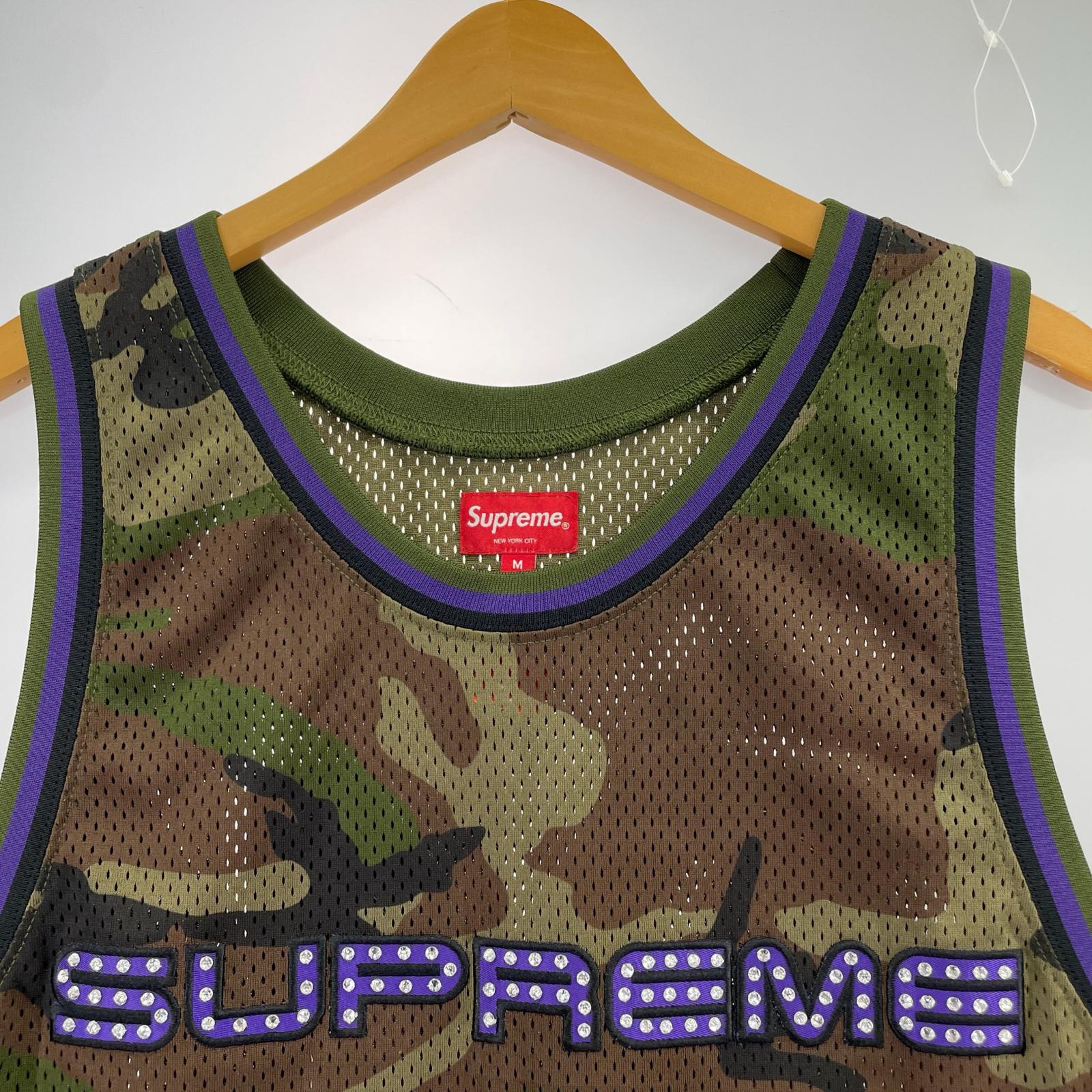 タンクトップ Supreme 19ss Rhinestone Basketball Jersey M