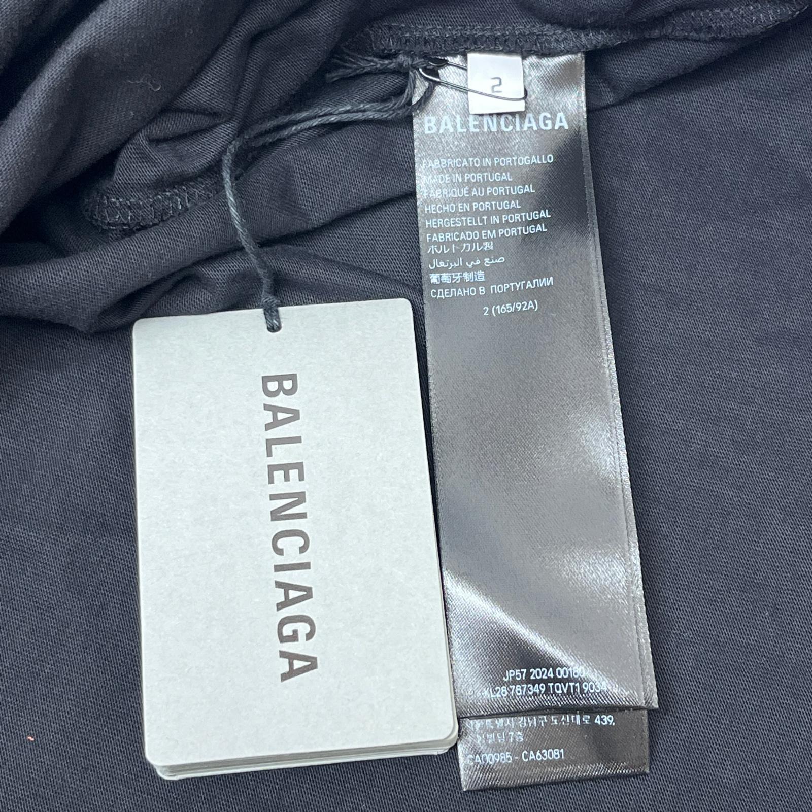 Balenciaga オーバーサイズ Tシャツ/ブラック/2