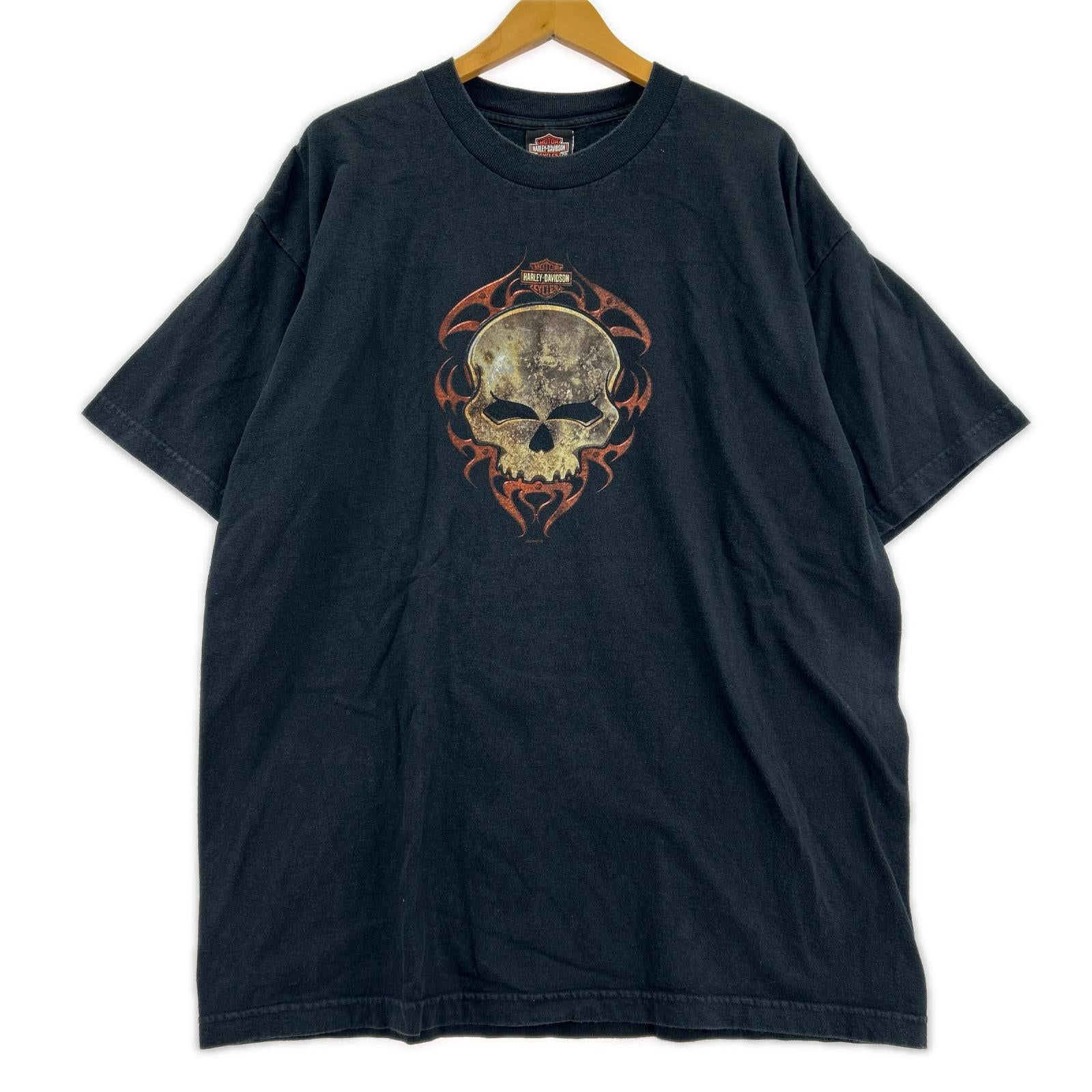 半袖Ｔシャツ スカル BLK LL ブラック