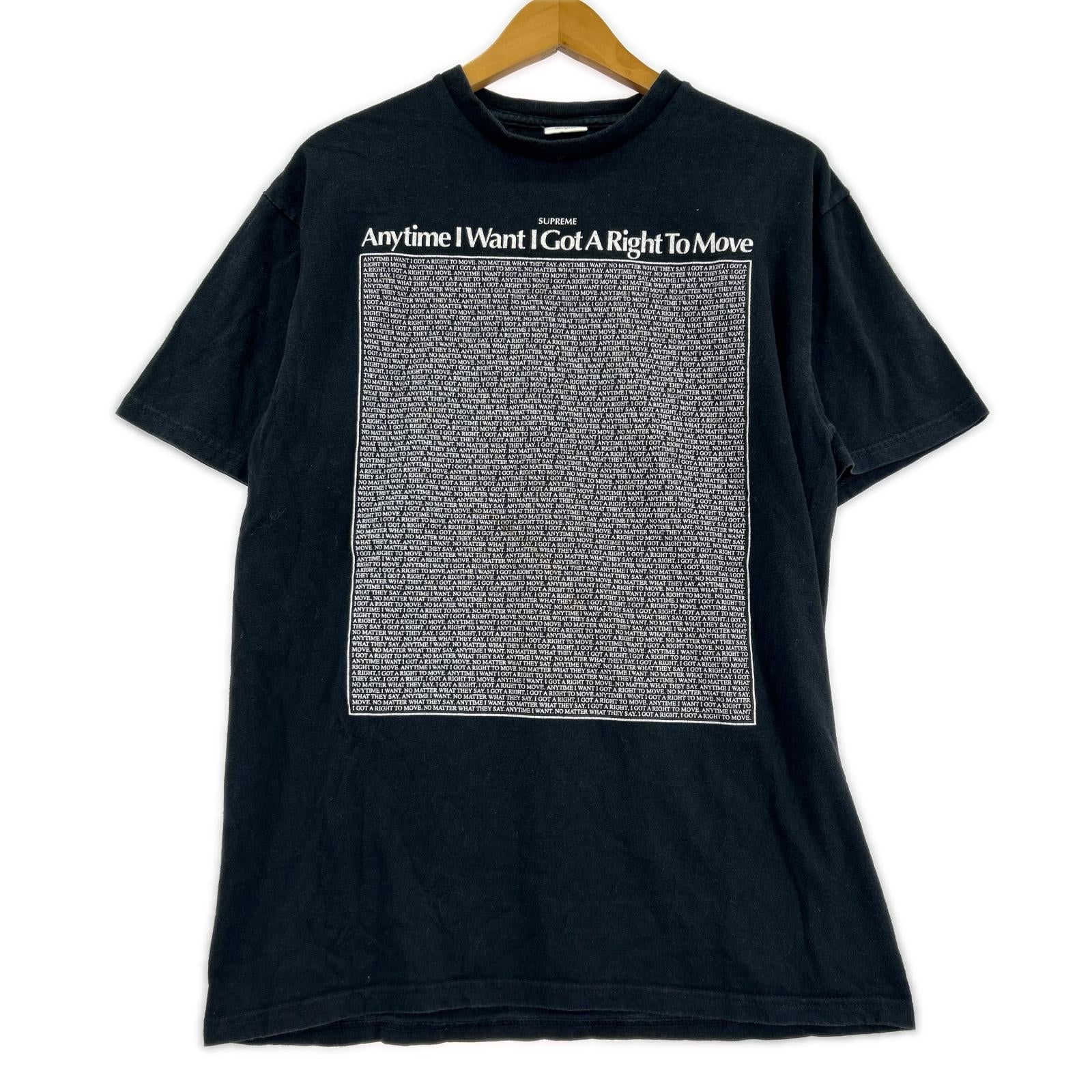 半袖Ｔシャツ Anytime I Want I Got A Right To Move L ブラック