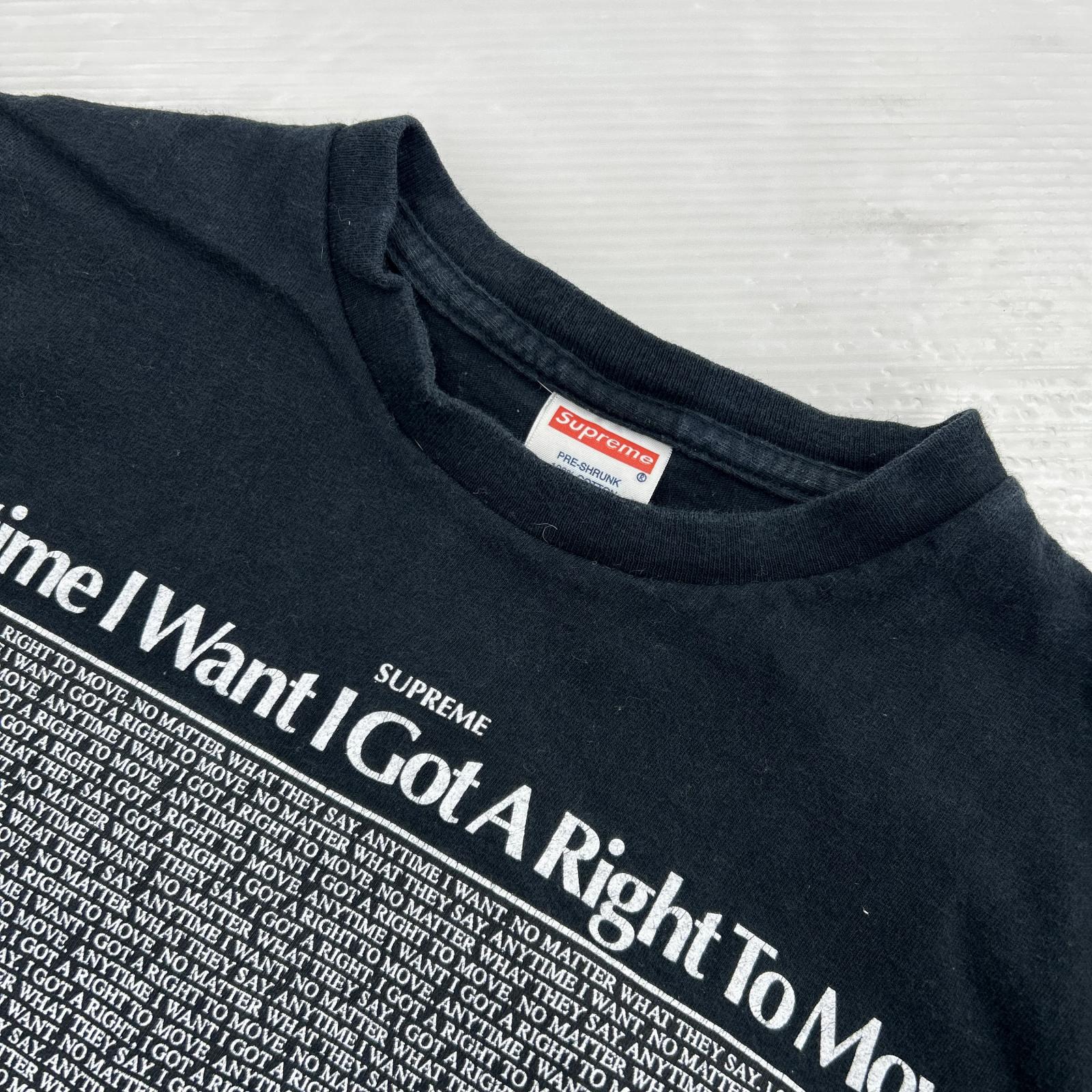 半袖Ｔシャツ Anytime I Want I Got A Right To Move L ブラック