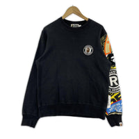 スウェット Patched Long Sleeve Tee 黒 (M) M ブラック