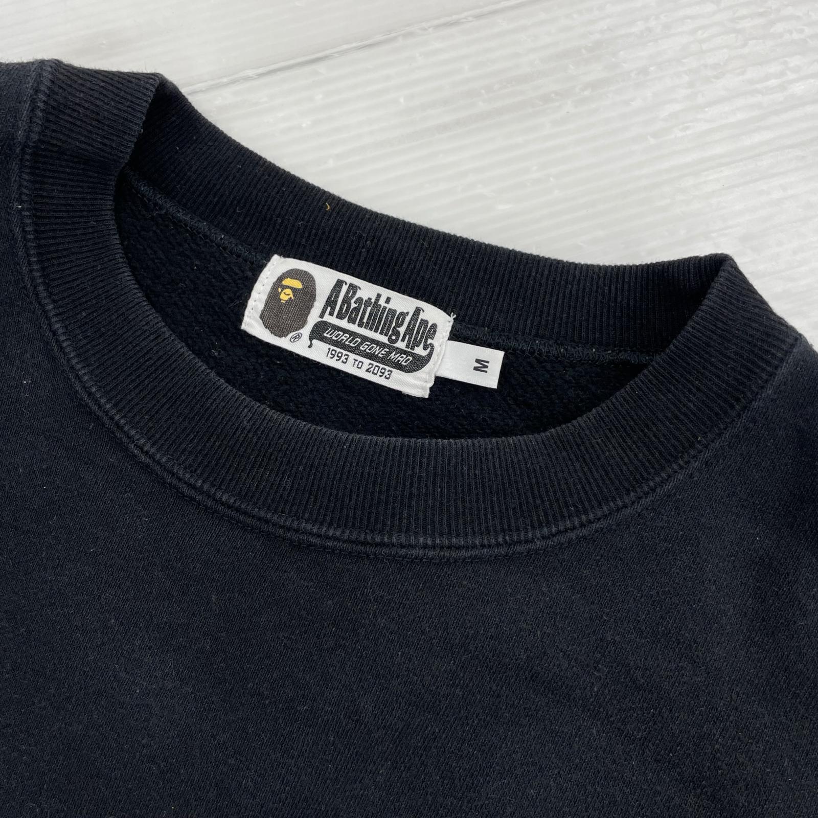 スウェット Patched Long Sleeve Tee 黒 (M) M ブラック