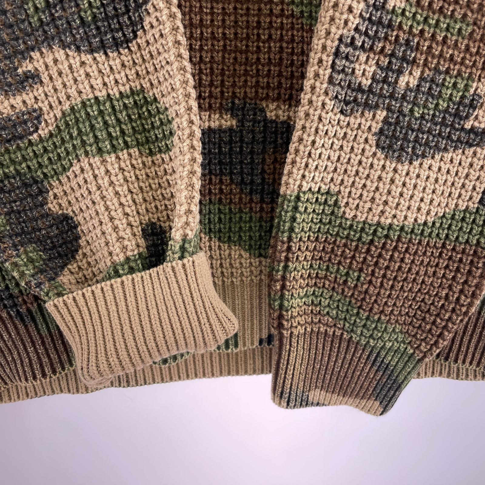 ニット WASHED SMALL BOX WAFFLE SWEATER (M) M