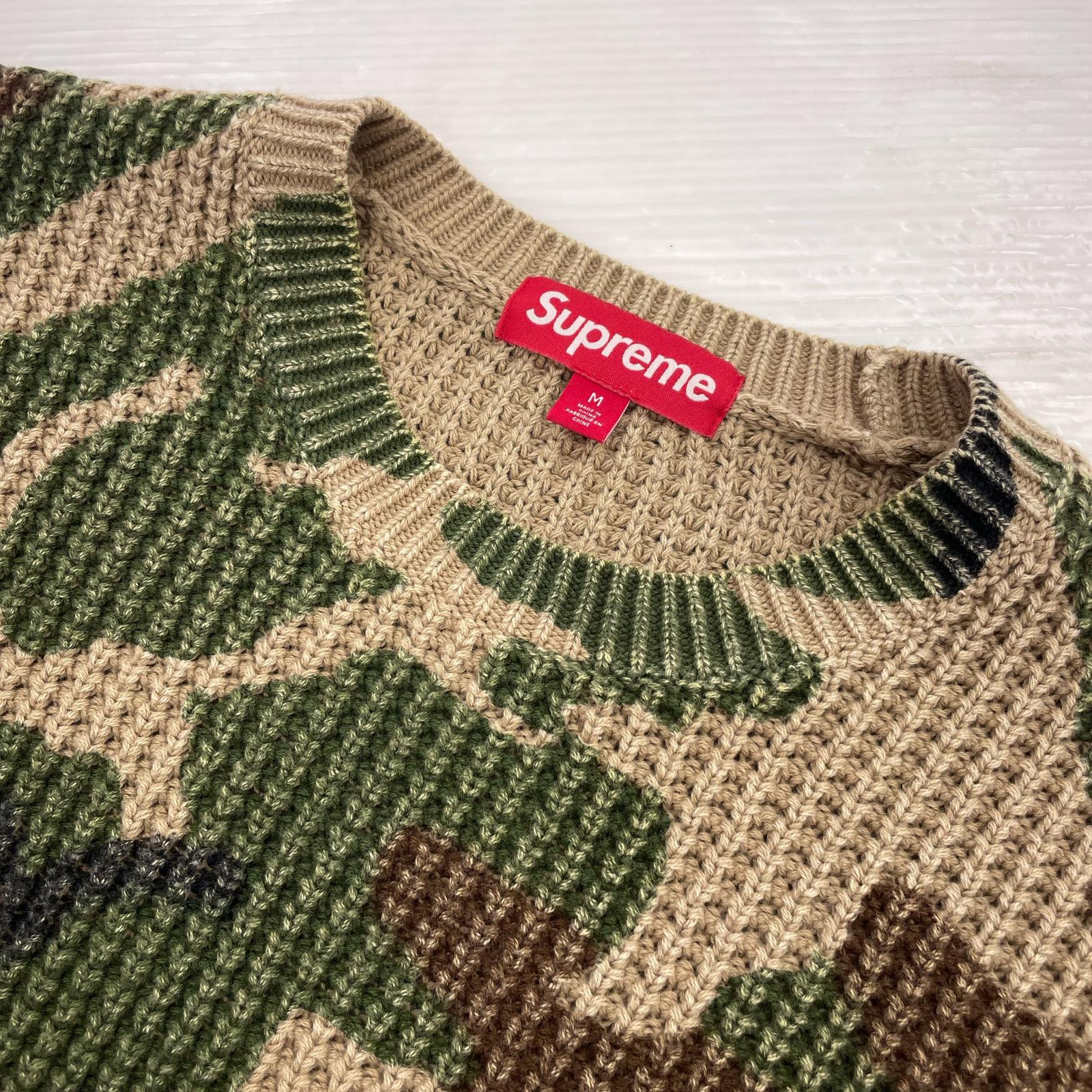 ニット WASHED SMALL BOX WAFFLE SWEATER (M) M