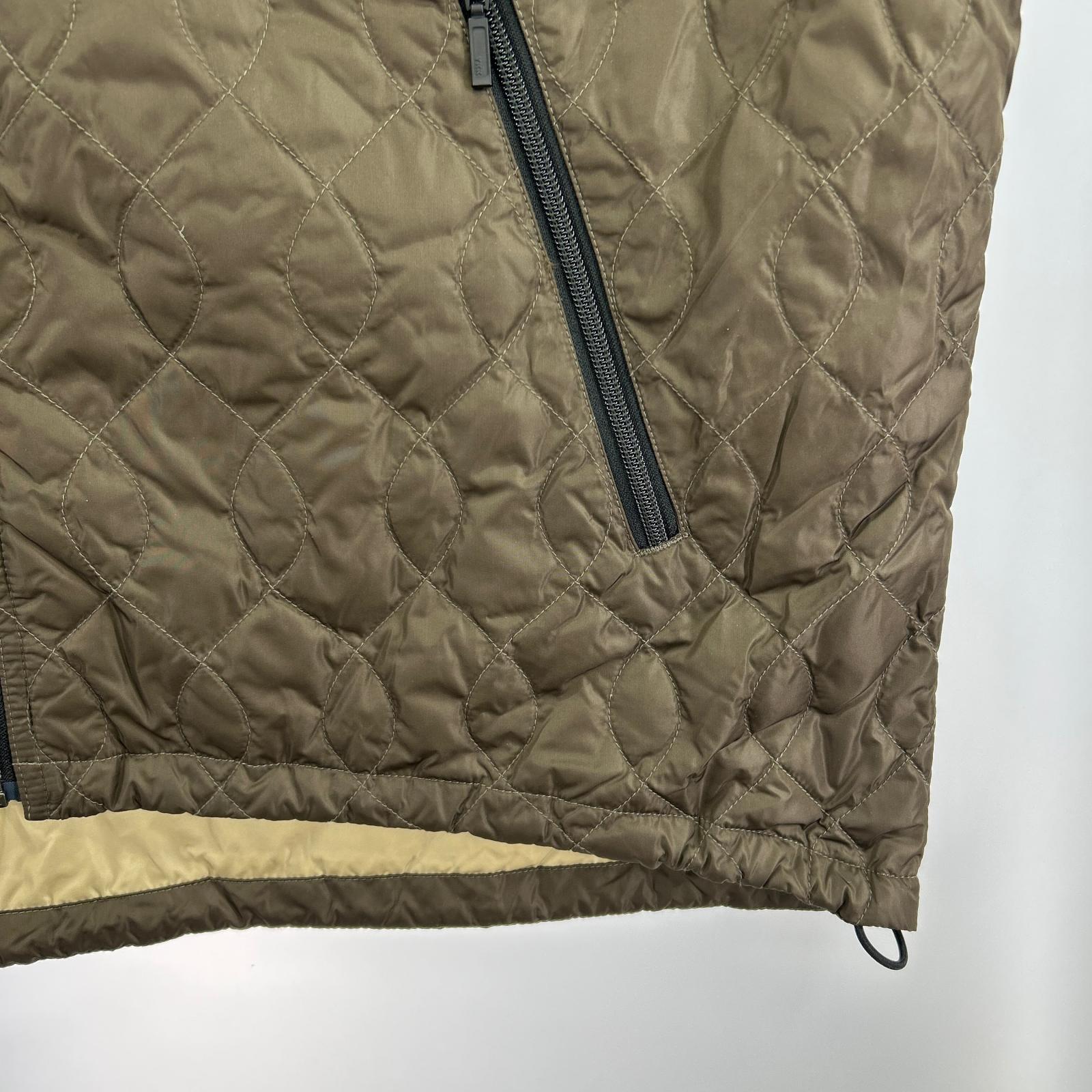 ダウンジャケット ×Keboz REVERSIBLE DOWN VEST M ブラウン