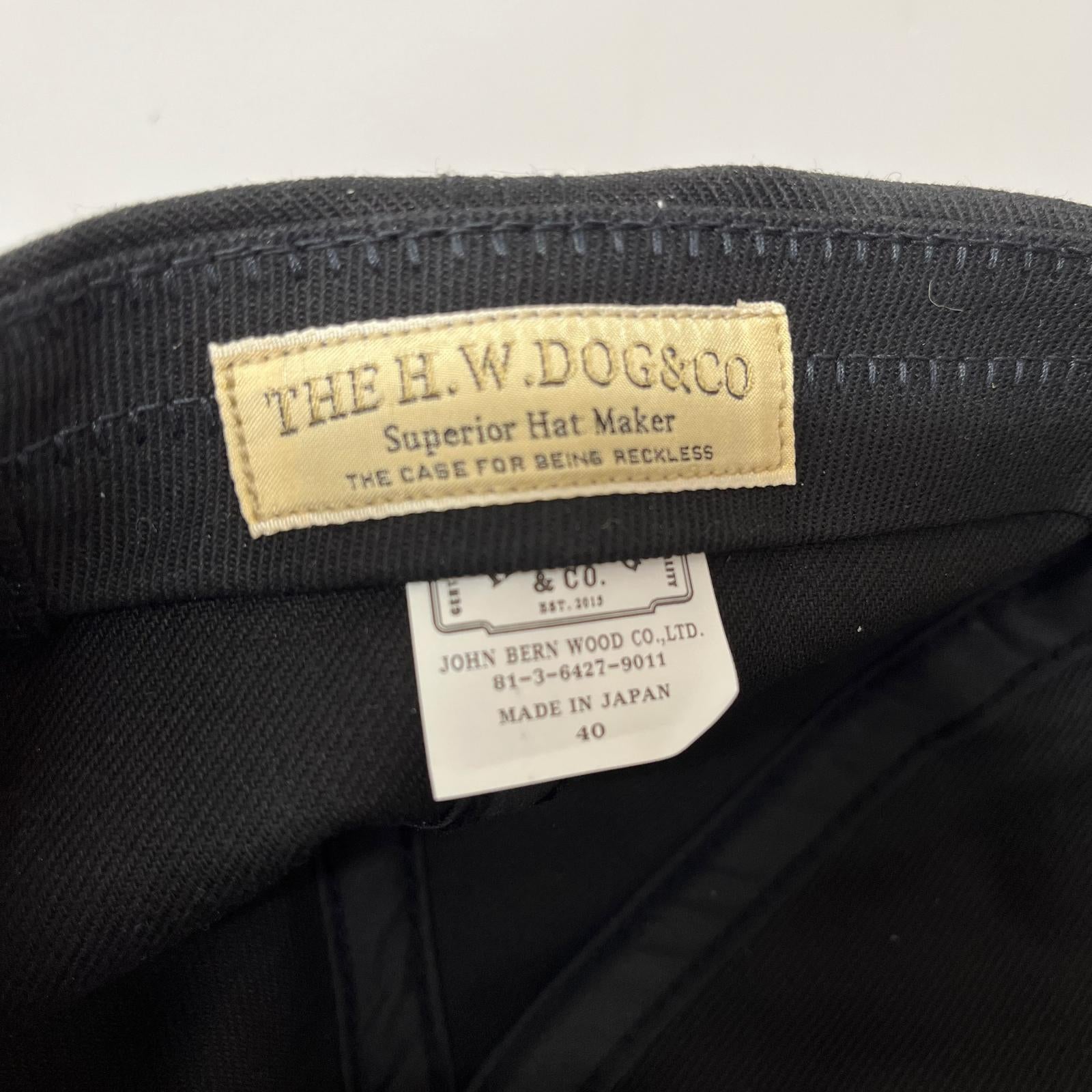 キャップ THE H.W.DOG&CO. キャップ ブラック ブラック
