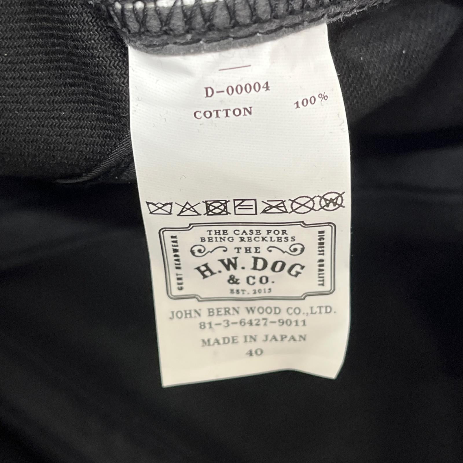 キャップ THE H.W.DOG&CO. キャップ ブラック ブラック