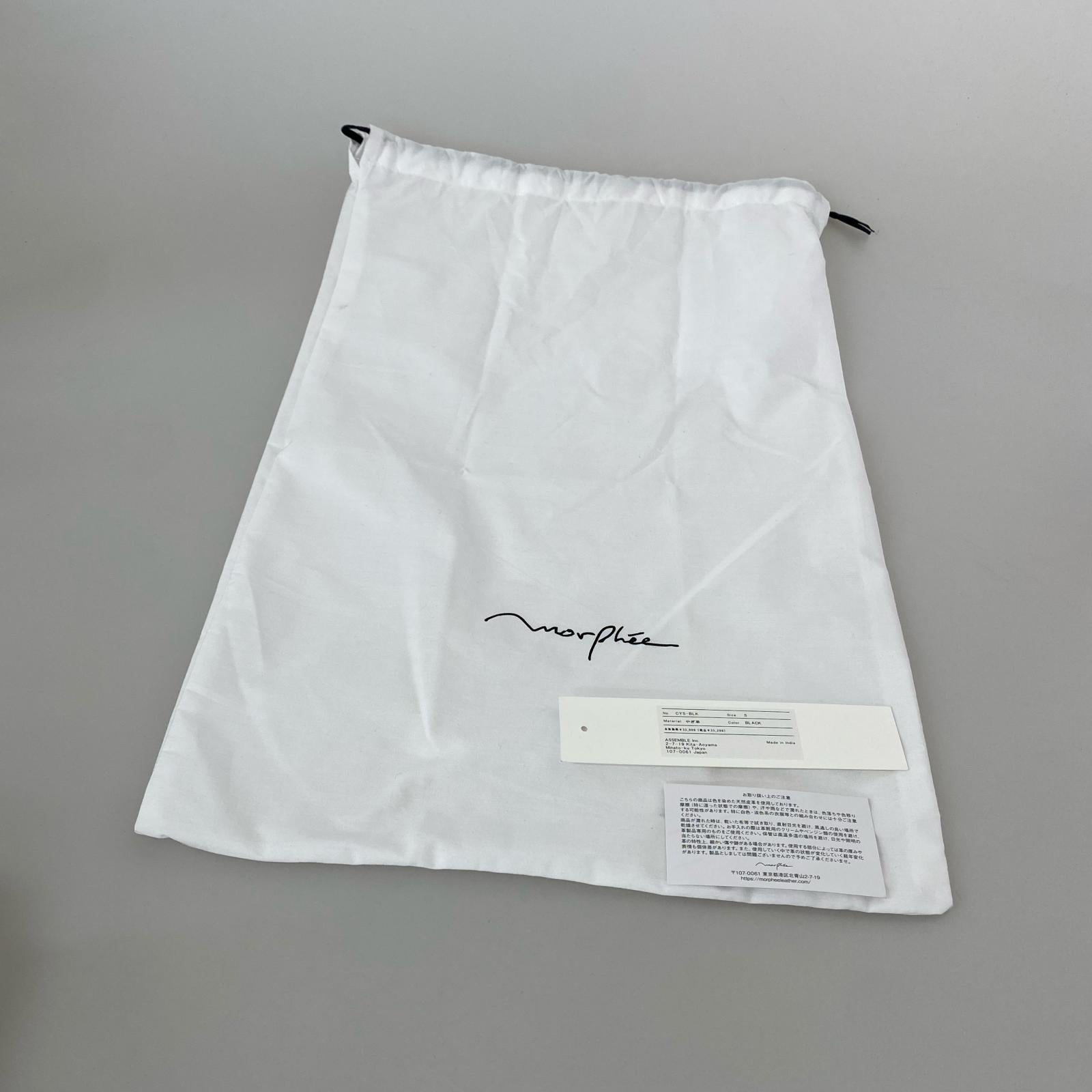 ショルダーバッグ Morphee CYLINDER S やぎ革 ショルダーバッグ S ブラック ブラック