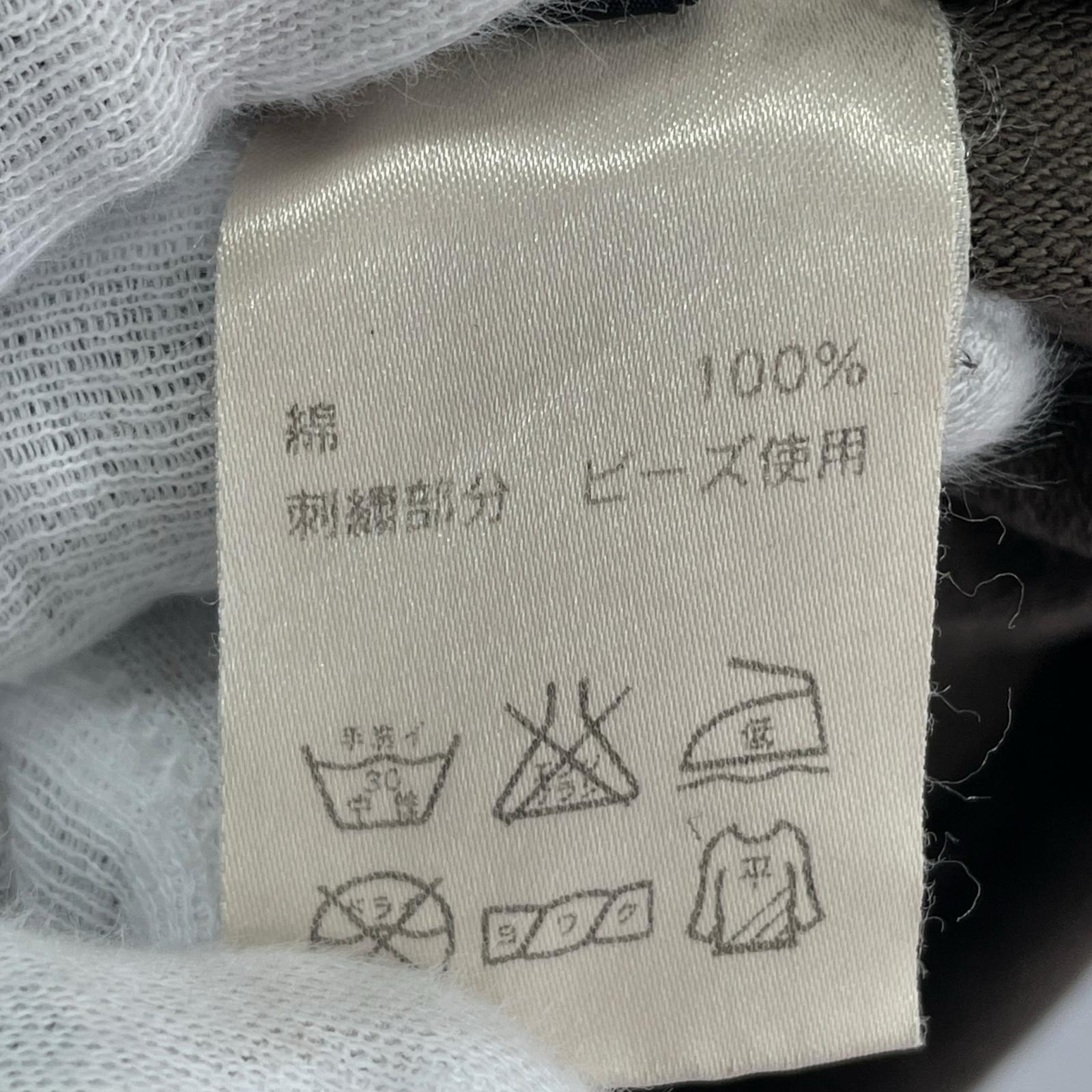 ポロシャツ ヴィンテージ加工 S ブラウン