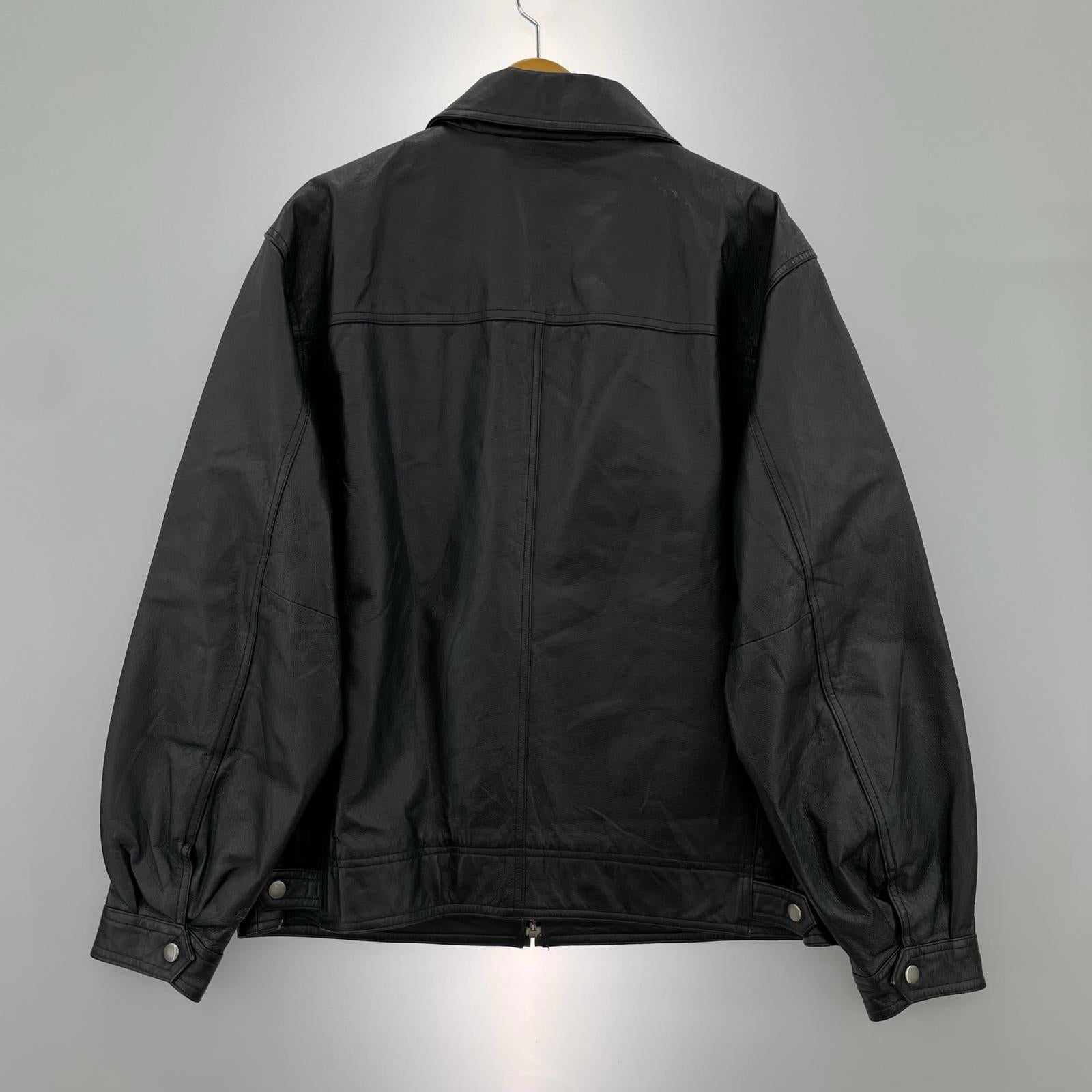 レザージャケット 90-00s ST.JOHN'S BAY BLK L L ブラック