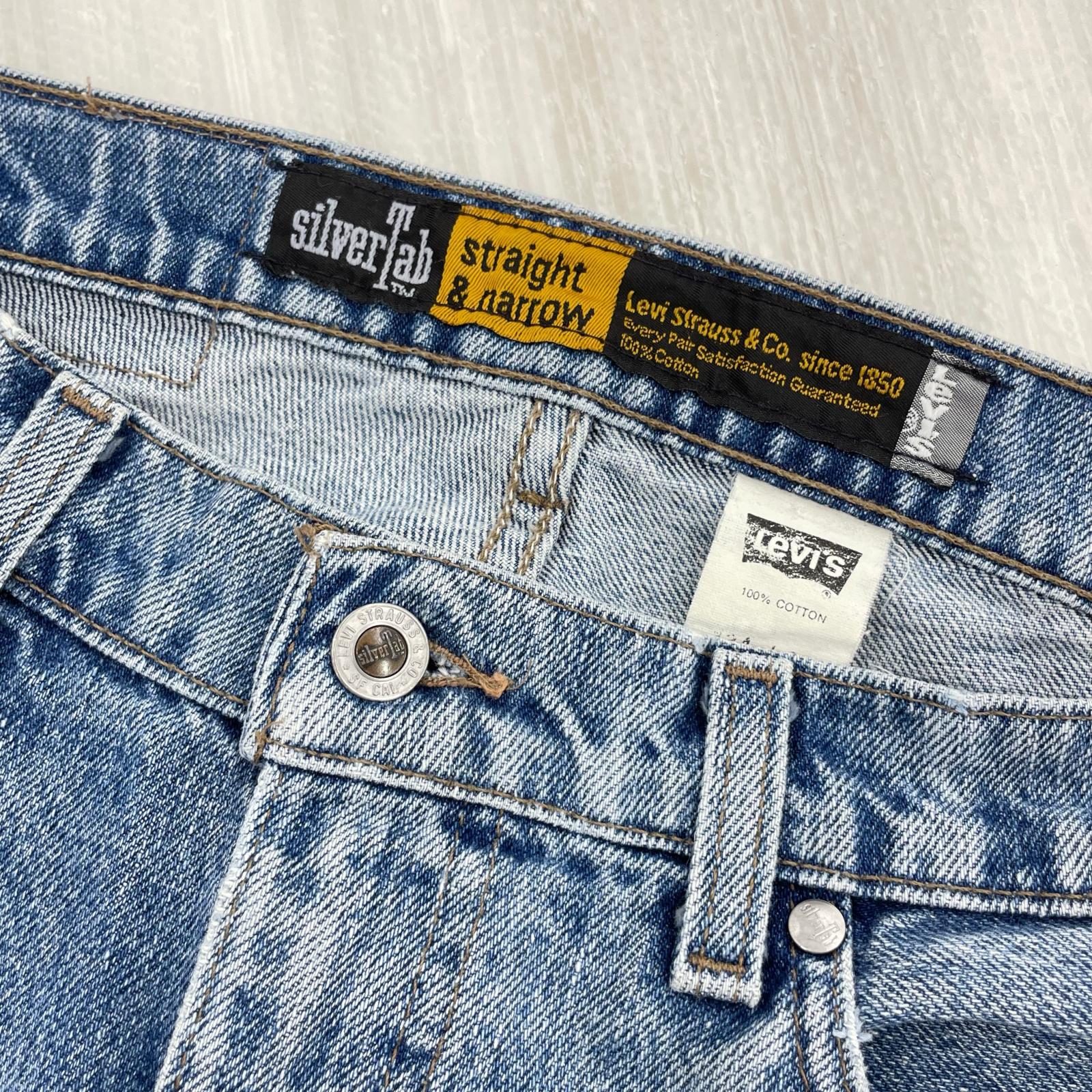 デニムパンツ 90s silver Tab straight&narrow W34表記 34 ブルー