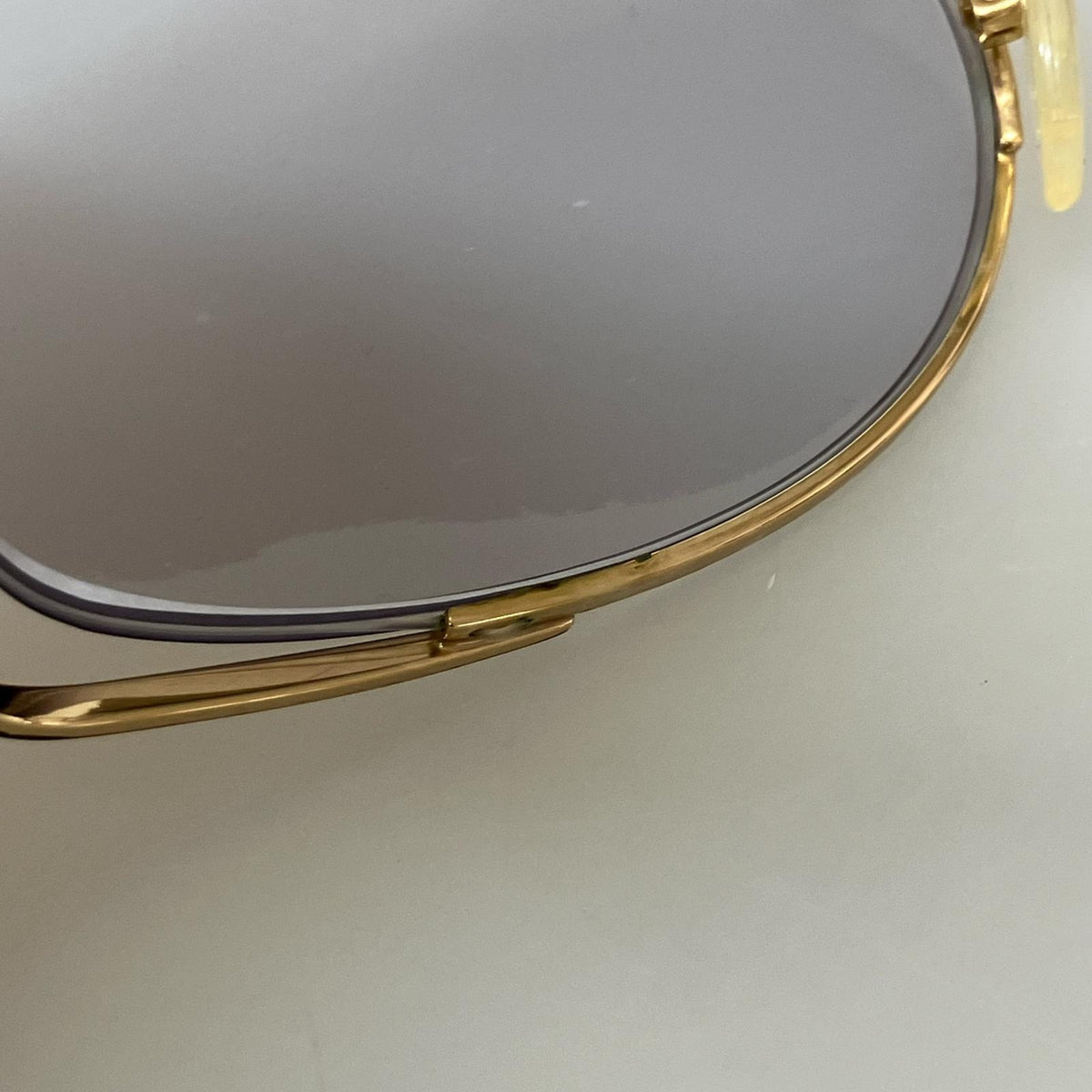 その他アクセサリー CAZAL 度入り 967 ダブルブリッジサングラス 黒×金