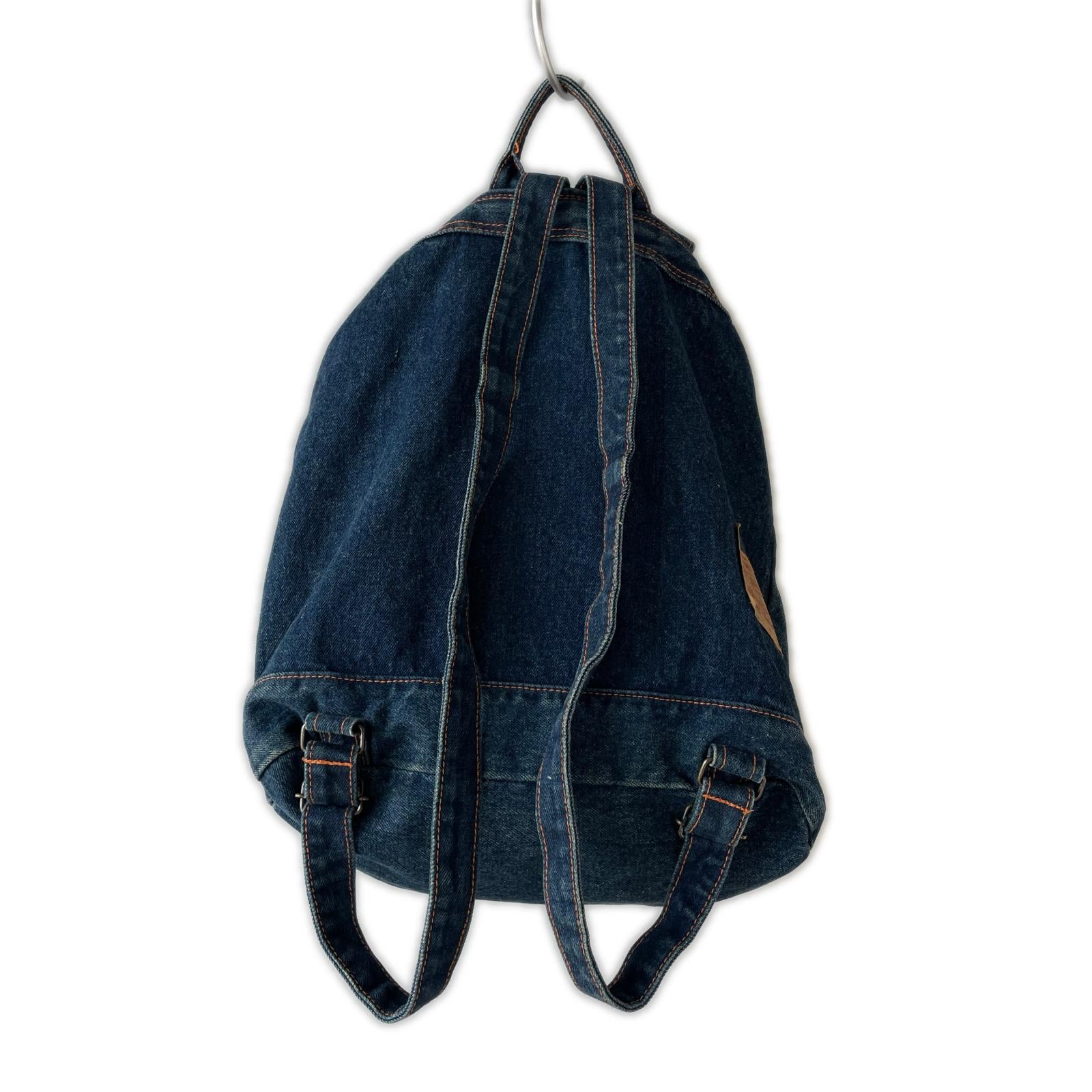 リュック・デイパック 90s デニム オレンジステッチ インディゴ
