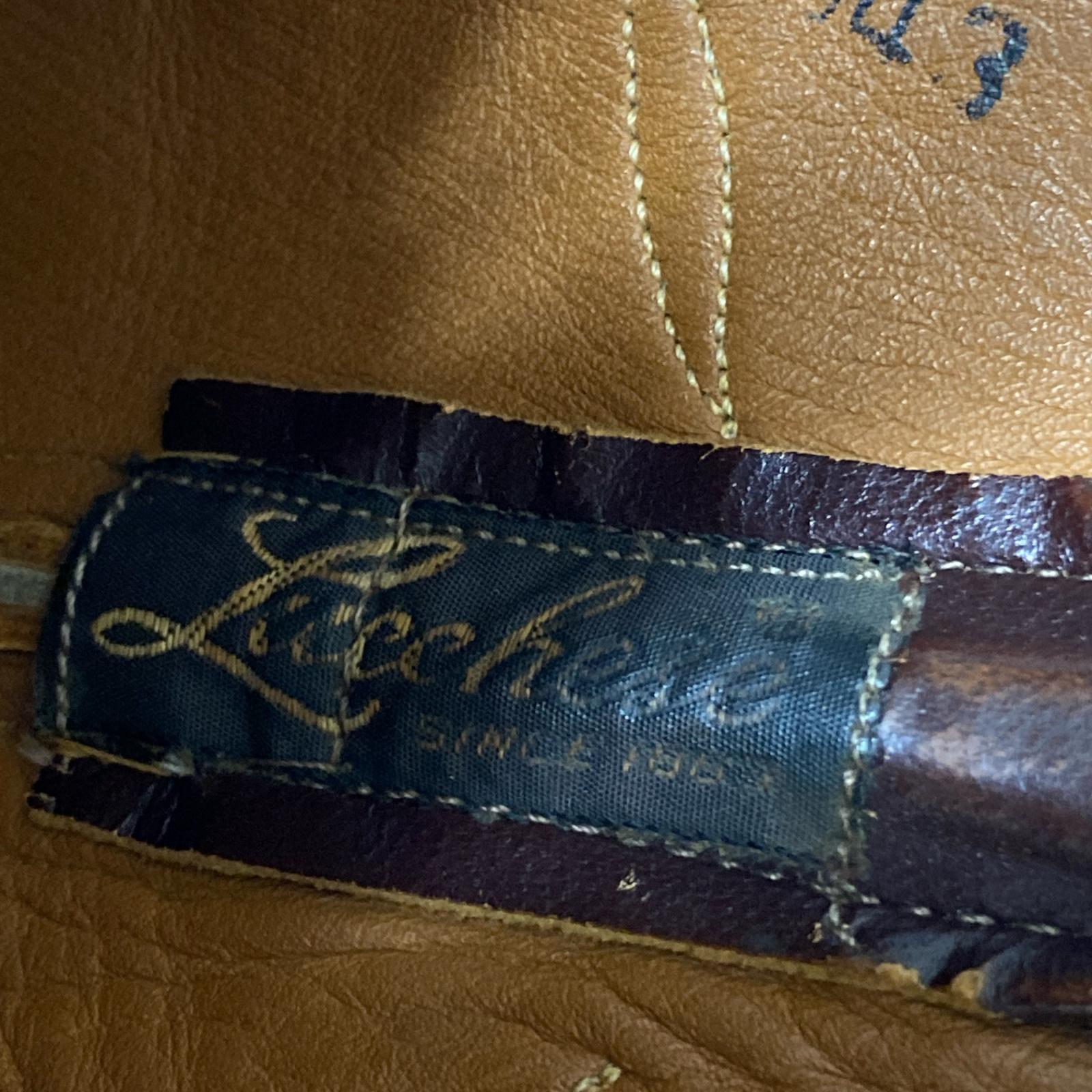 ブーツ Lucchese ウエスタンブーツ 茶 (10E) ブラウン