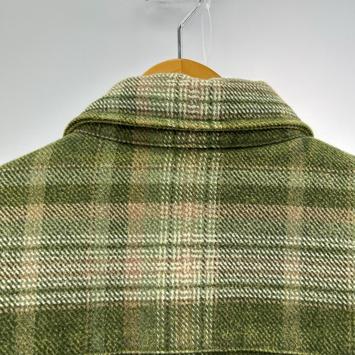 ジャケット Heavy Washed Plaid Shirt S グリーン