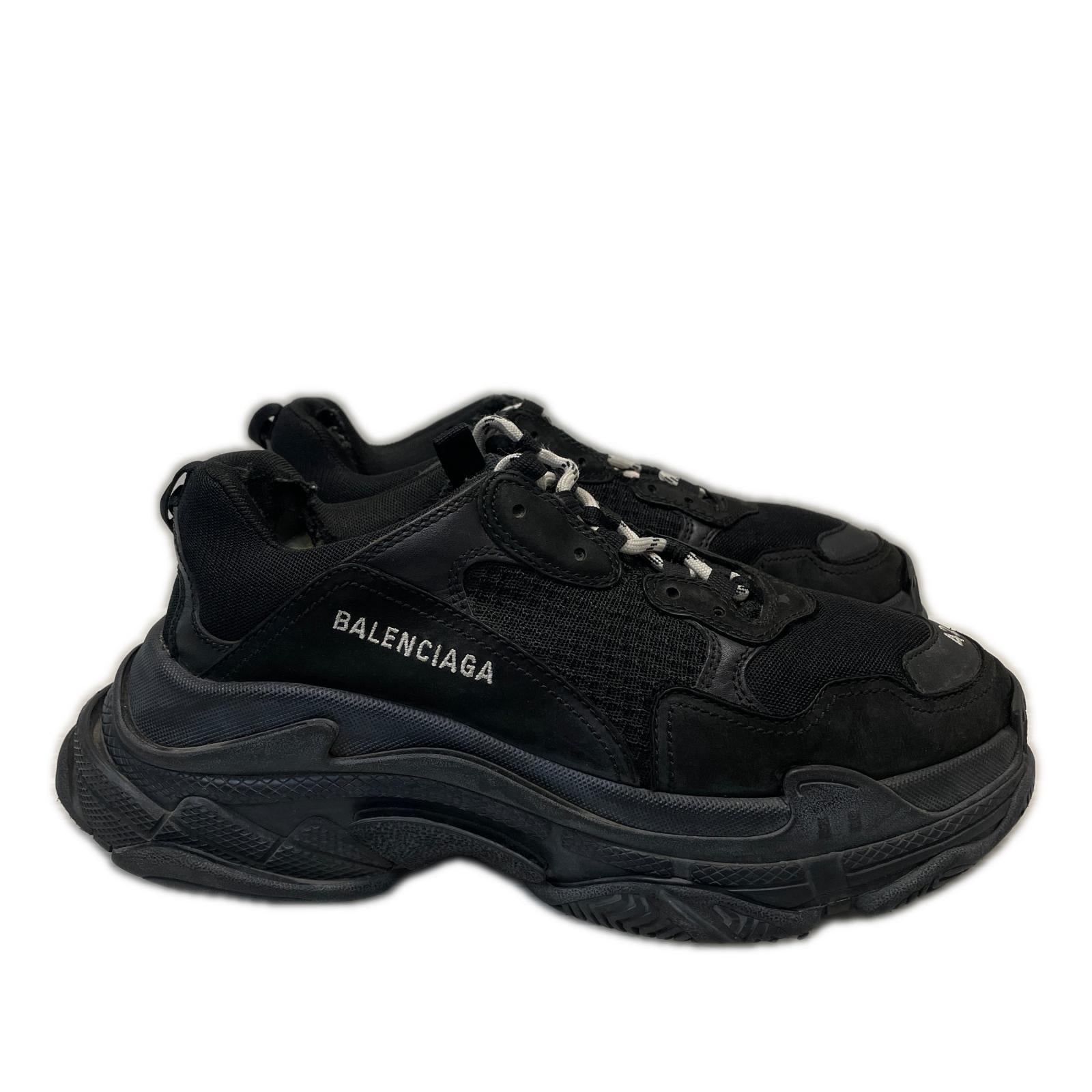BALENCIAGA TRIPLE S スニーカー 42 黒 27.5cm (US9 1/2 UK9 EU45)