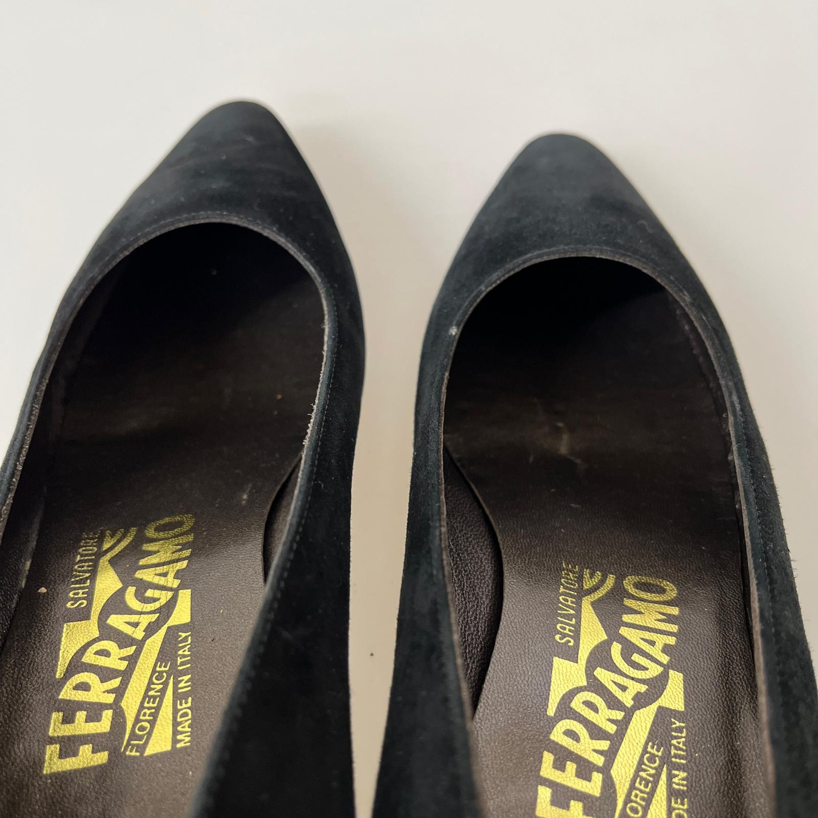 S.Ferragamo FLANELLA スエードパンプス 6 1/2 ブラック