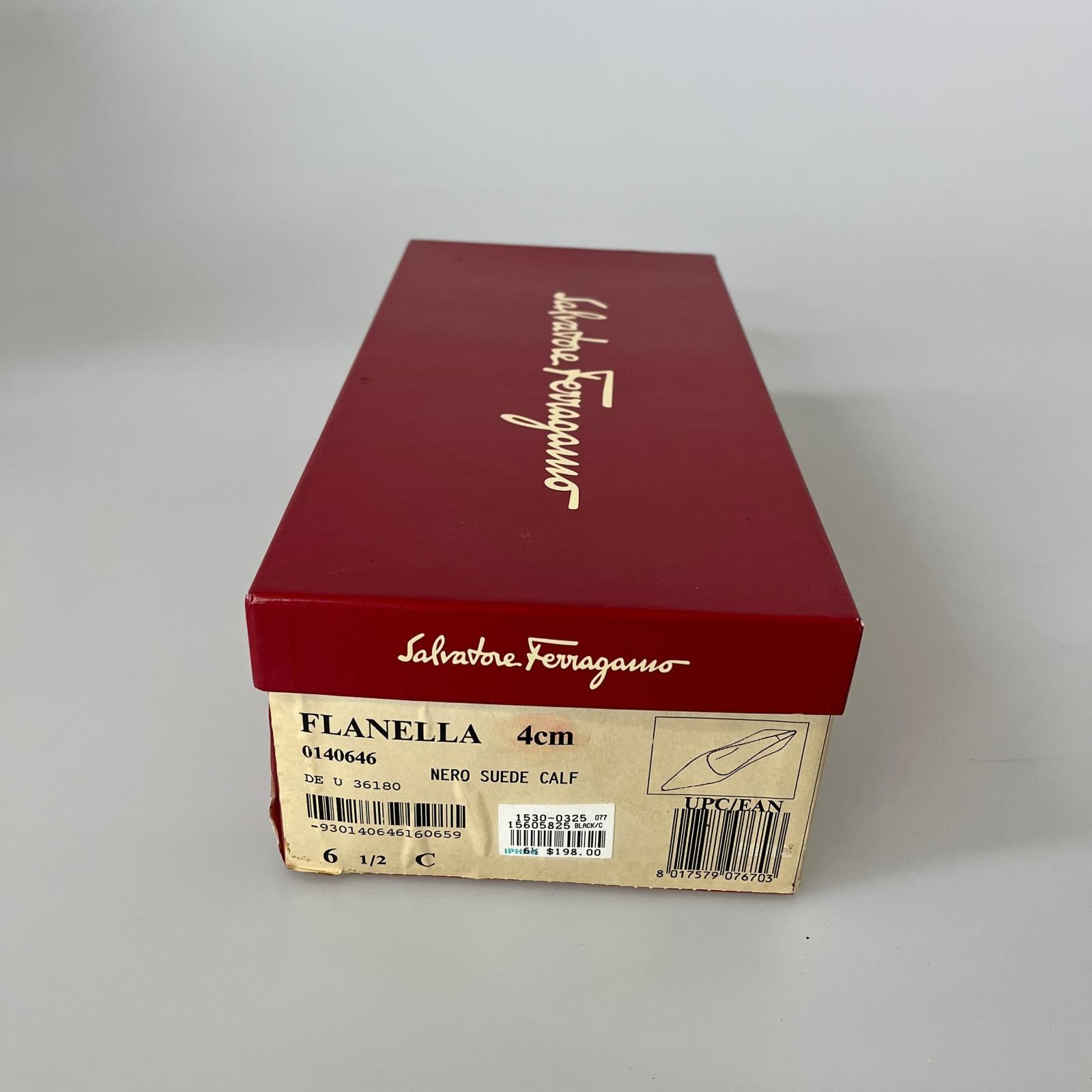 S.Ferragamo FLANELLA スエードパンプス 6 1/2 ブラック
