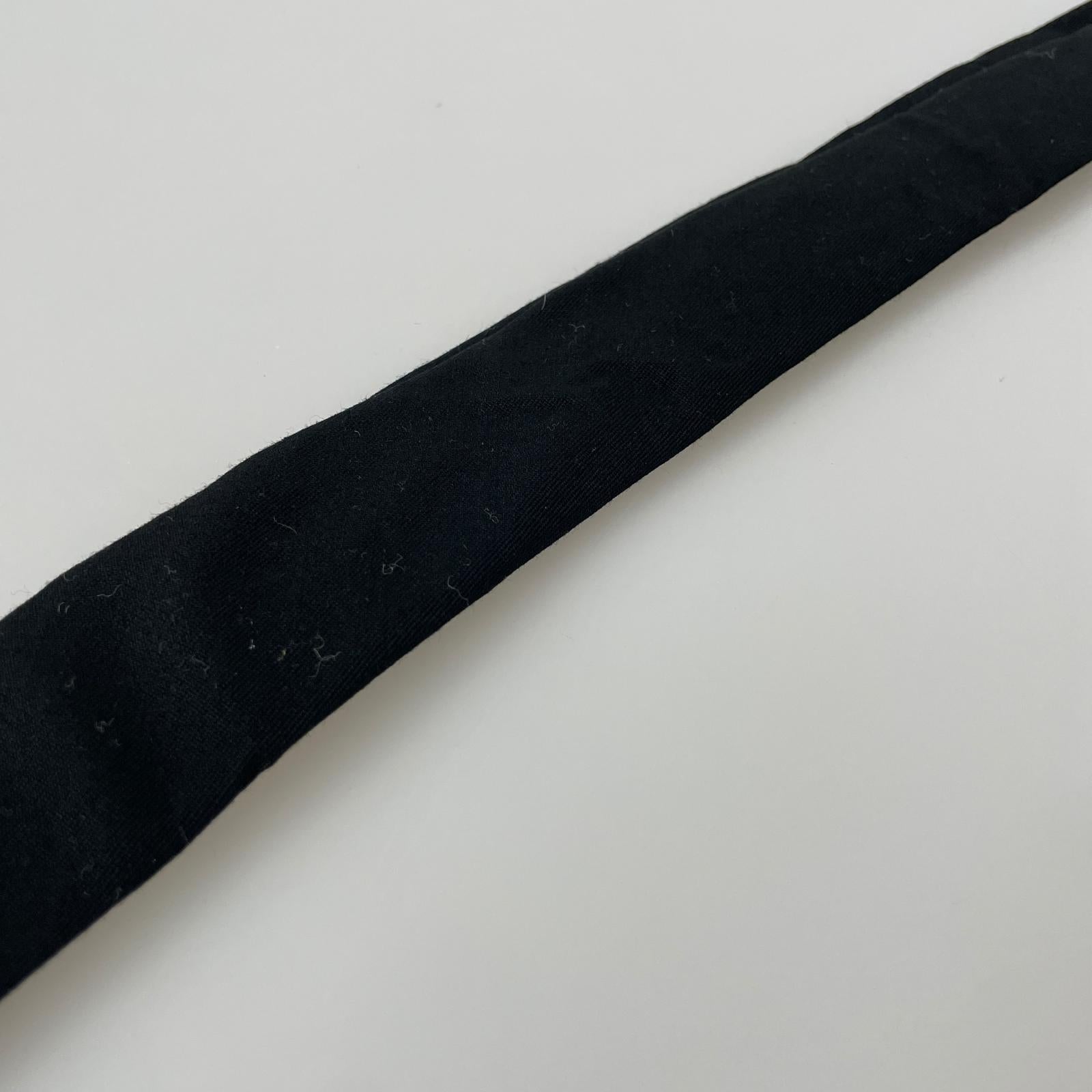 その他アクセサリー POUR HOMME 悪目立ち ウールギャバ ネクタイ ブラック